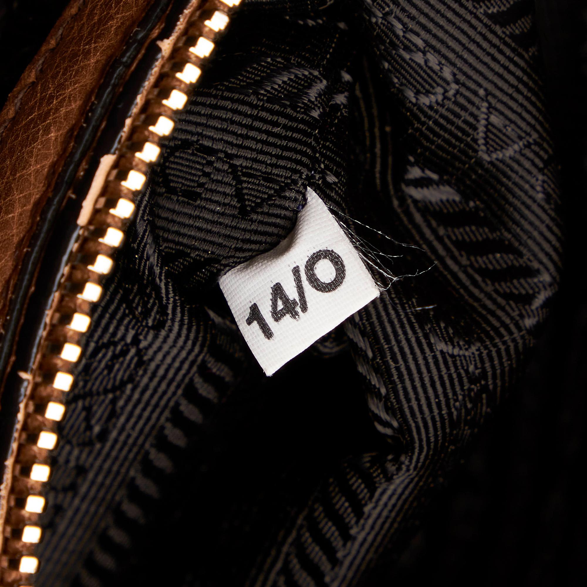 Prada Leather Twin Pocket Satchel (SHG-27850)