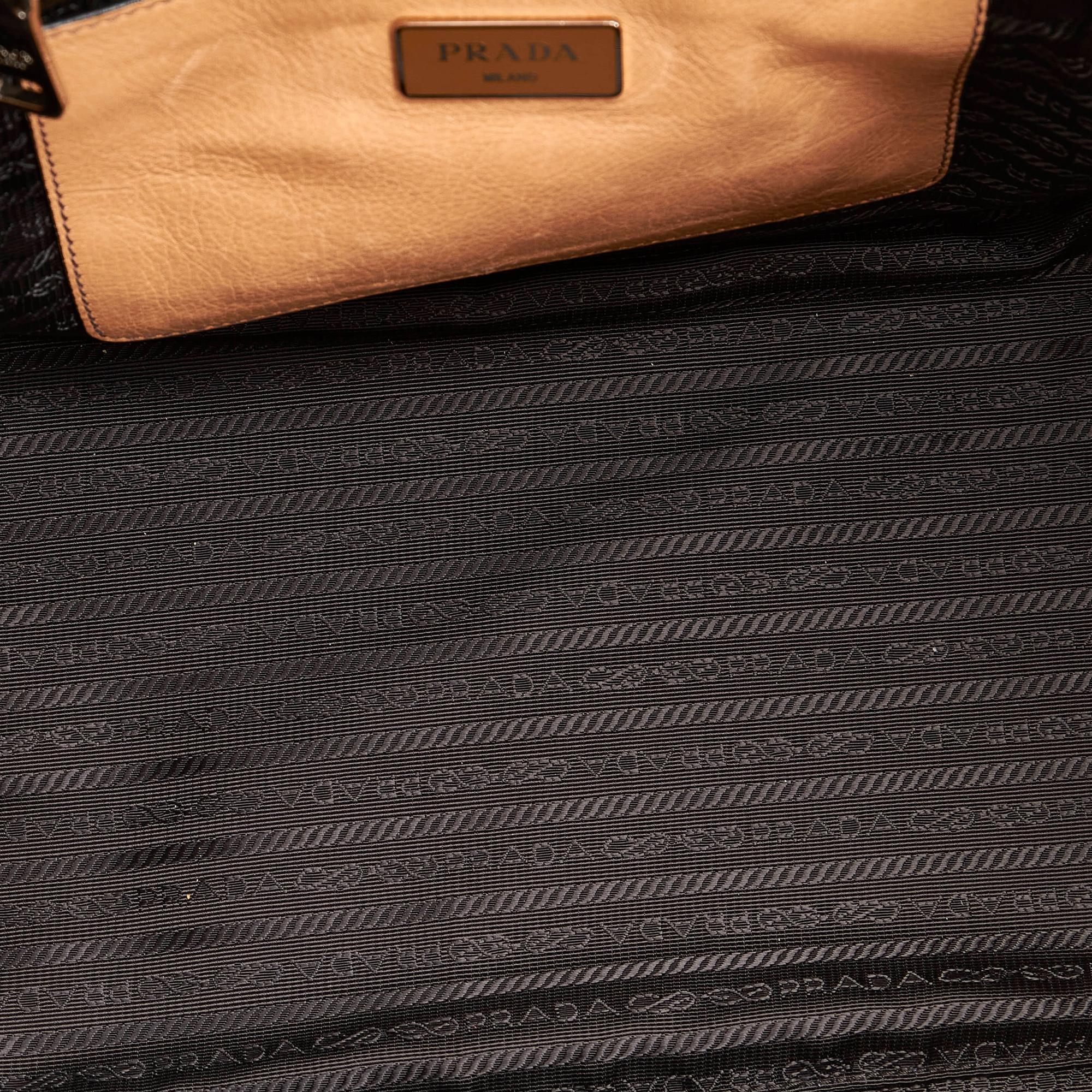 Prada Leather Twin Pocket Satchel (SHG-27850)