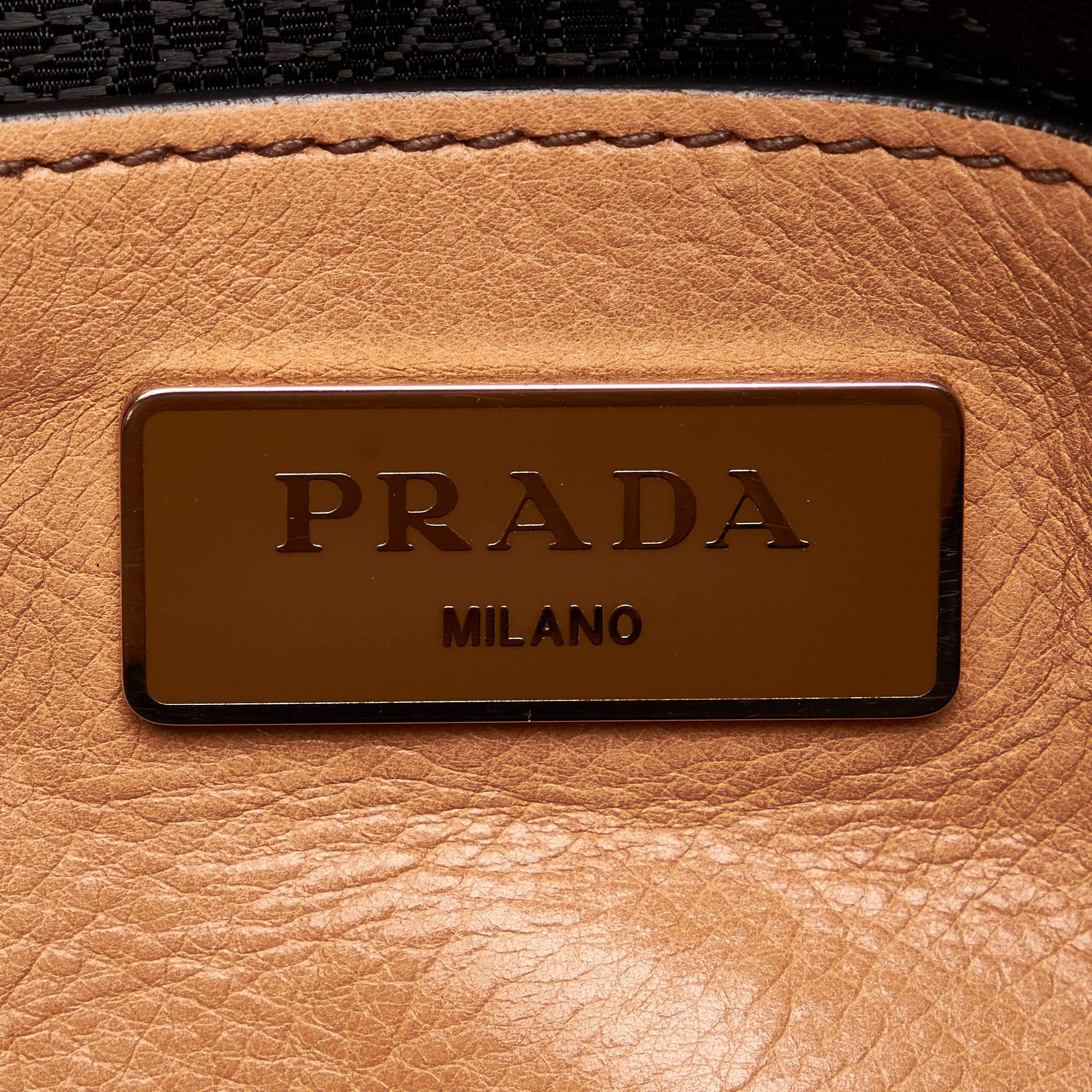 Prada Leather Twin Pocket Satchel (SHG-27850)