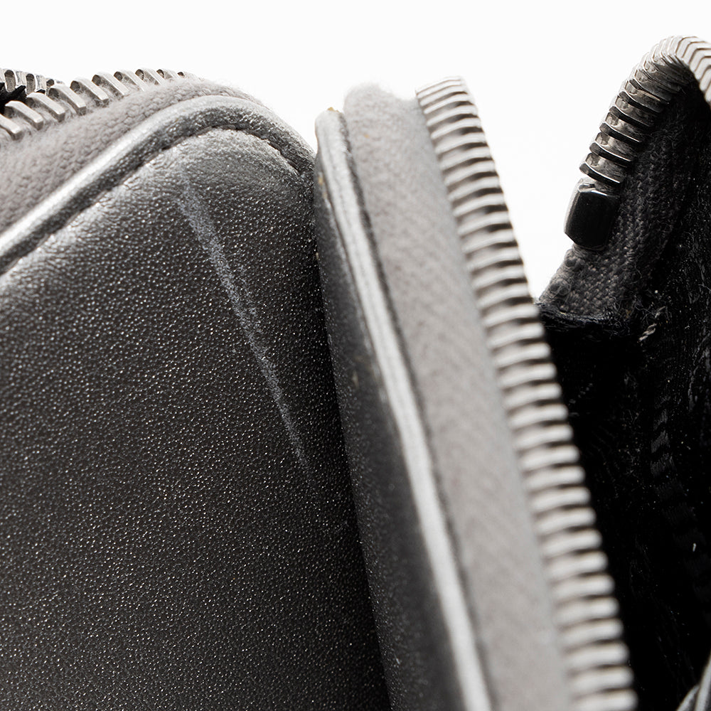 Prada Metallic Leather Diagramme Mini Shoulder Bag (SHF-18475)