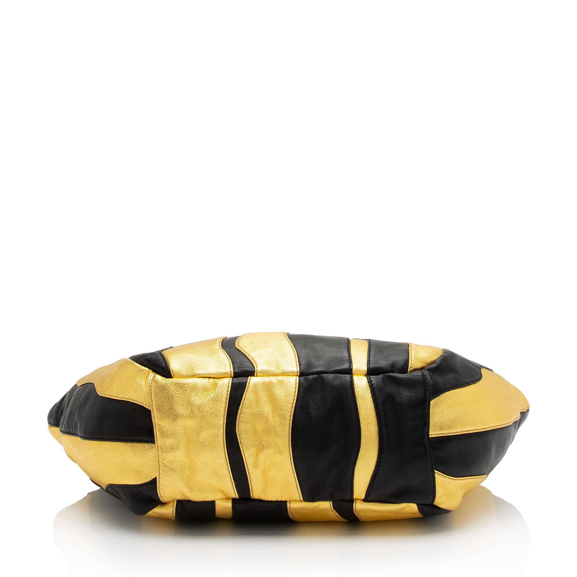 Prada Metallic Nappa Waves Medium Shoulder Bag (SHF-23173)