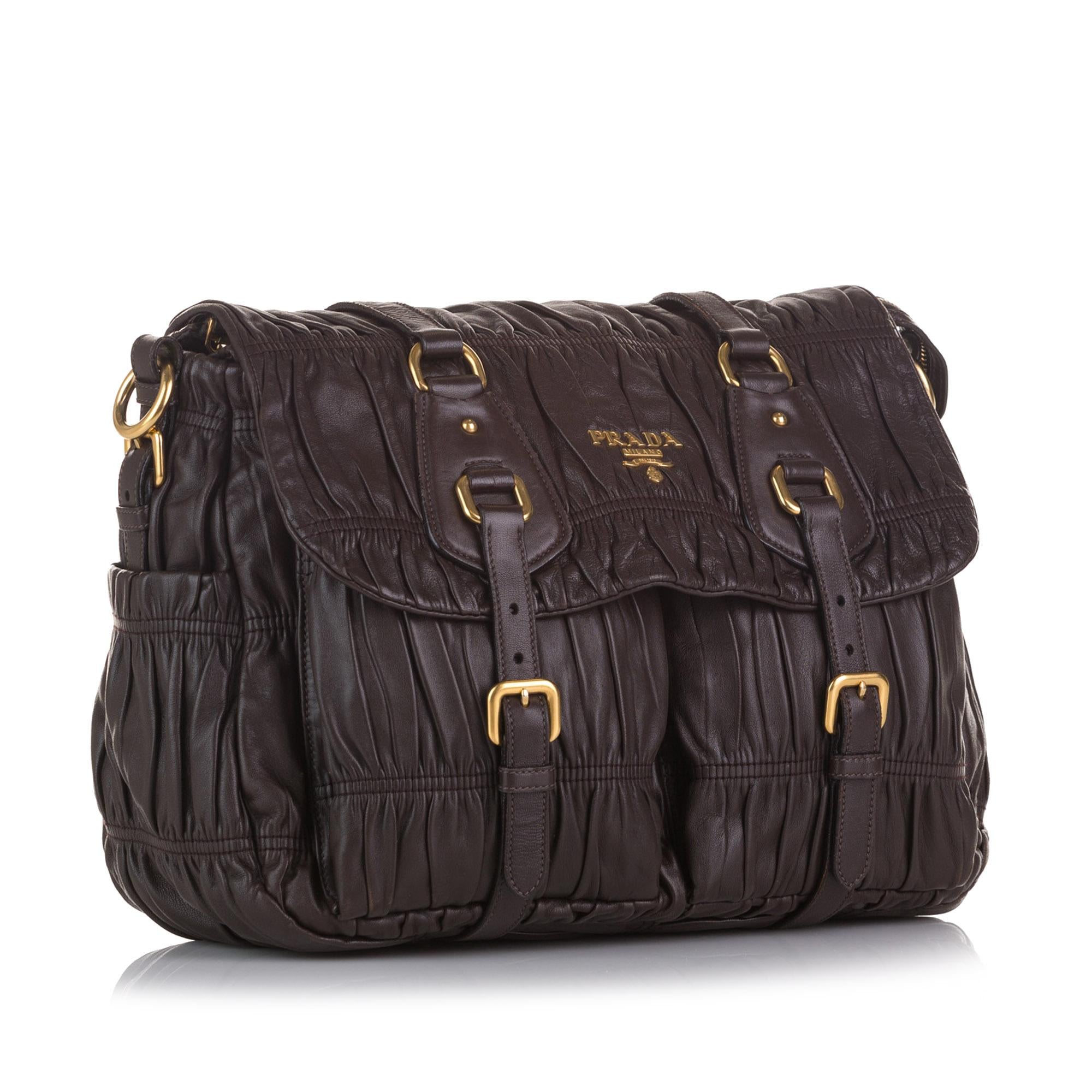 Prada Nappa Gaufre Messenger Bag (SHG-36973)