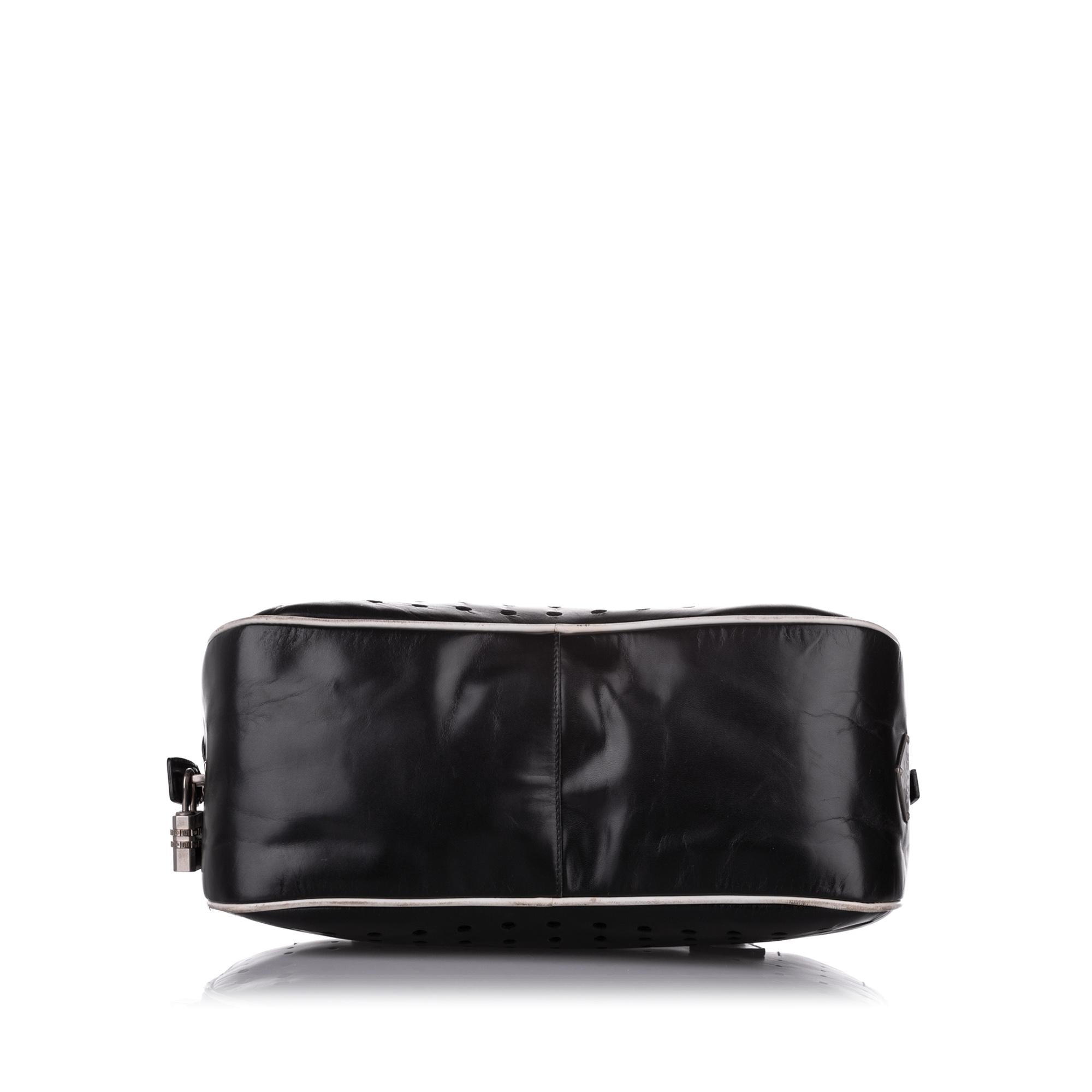 Prada Perforated Leather Shoulder Bag (SHG-31510)