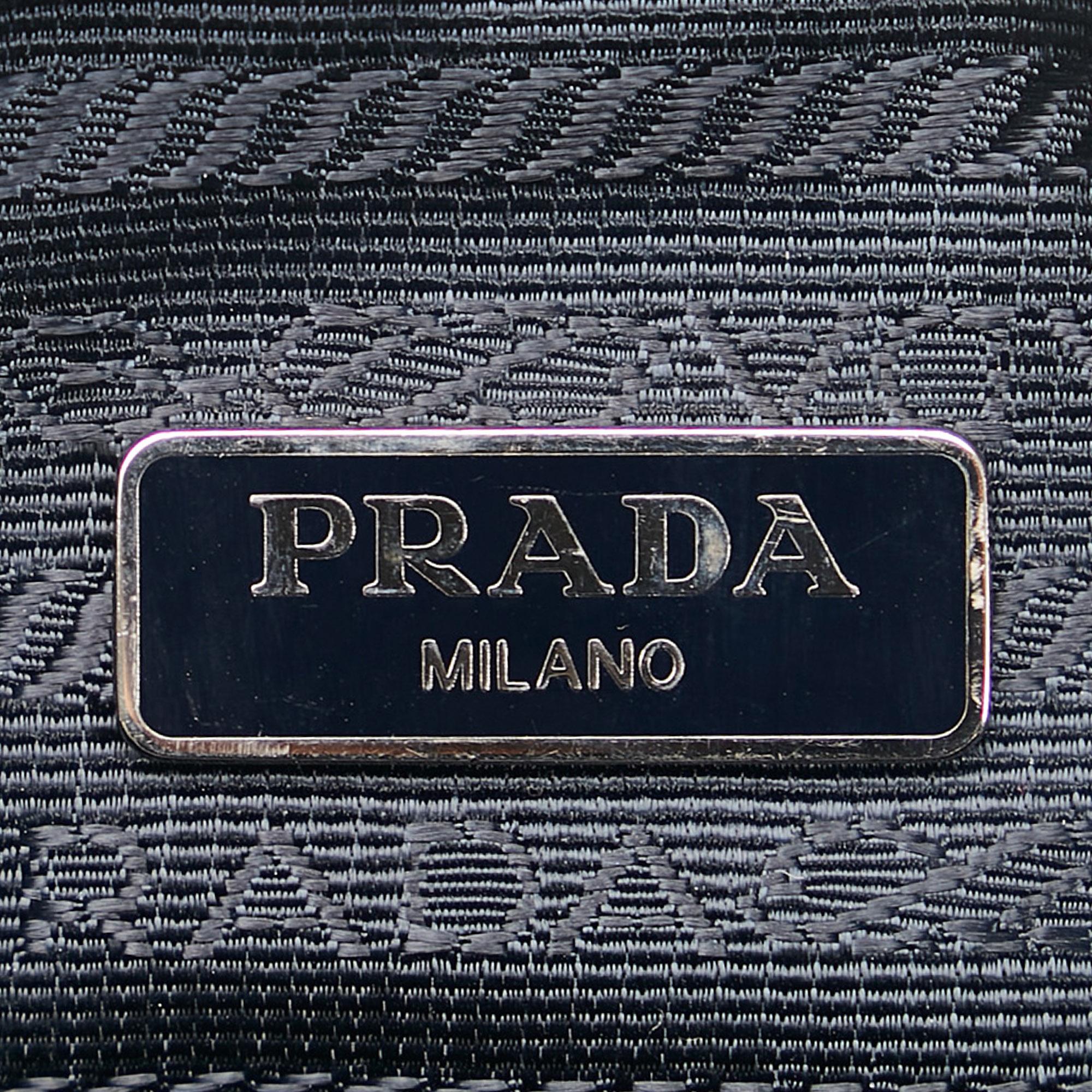 Prada Printed Tessuto Double Zip Phone Holder (SHG-35172)