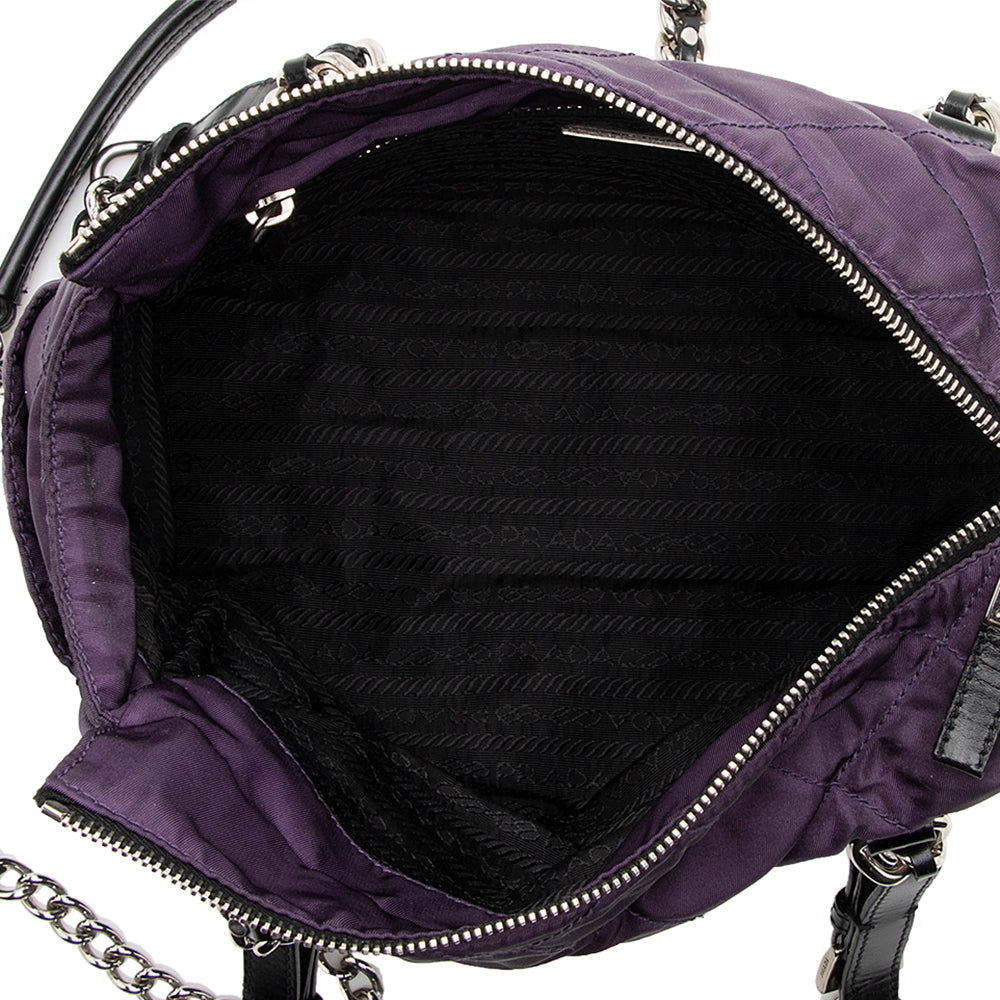 Prada Quilted Tessuto Shoulder Bag (SHF-18583)
