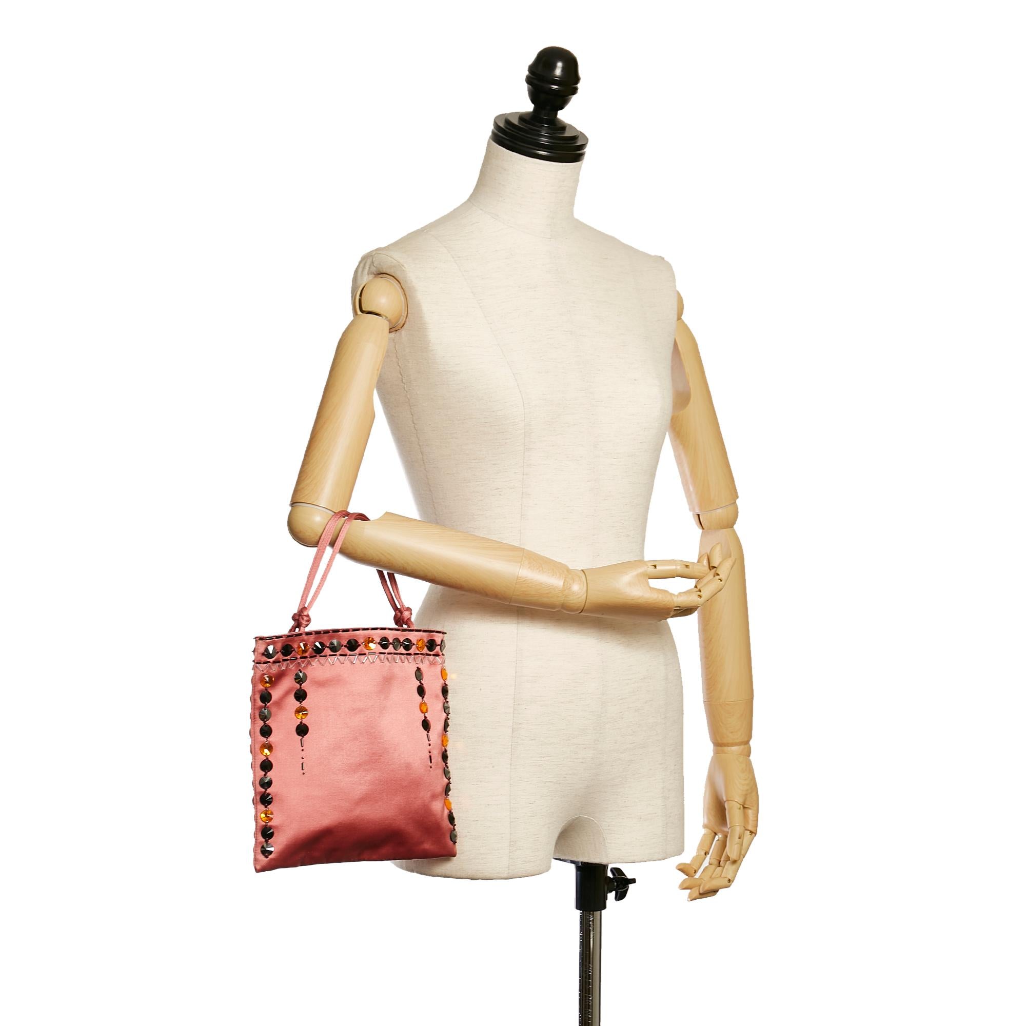Prada Raso Pietre Handbag (SHG-33681)