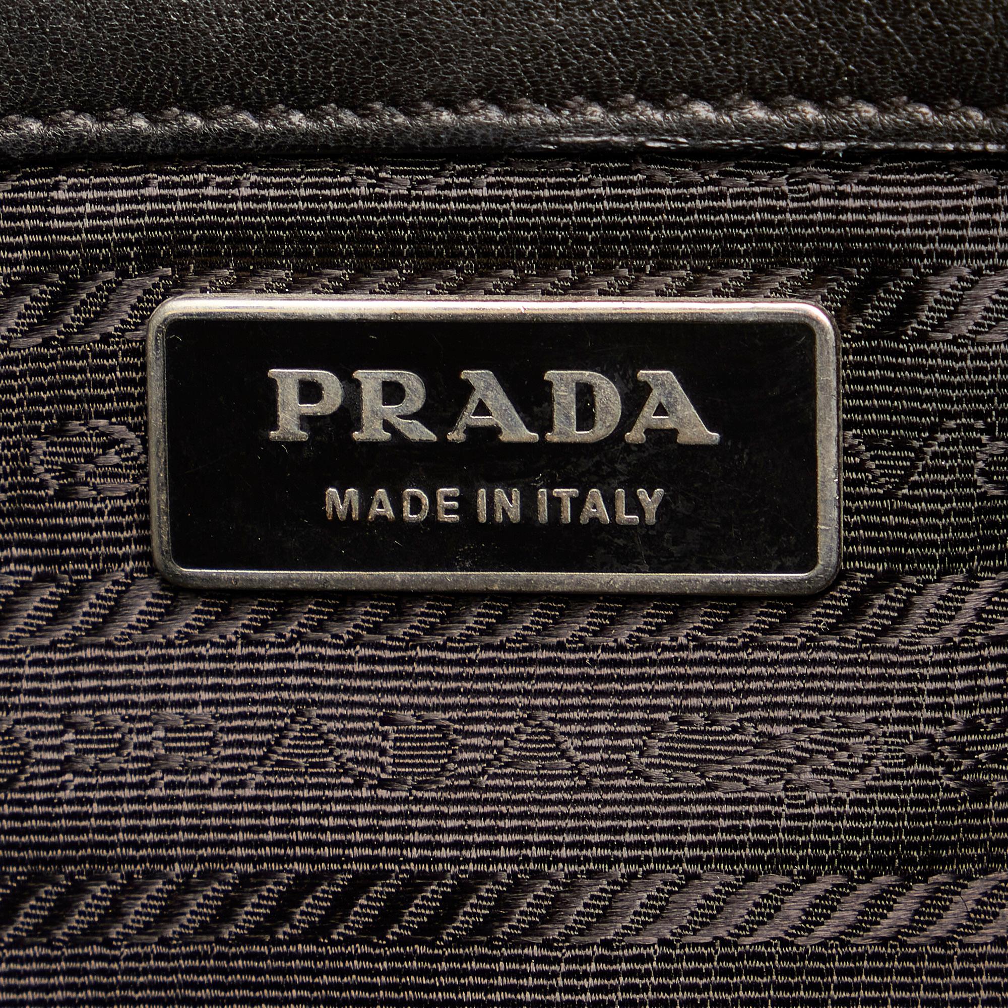 Prada Ruffled Tessuto Handbag (SHG-27414)