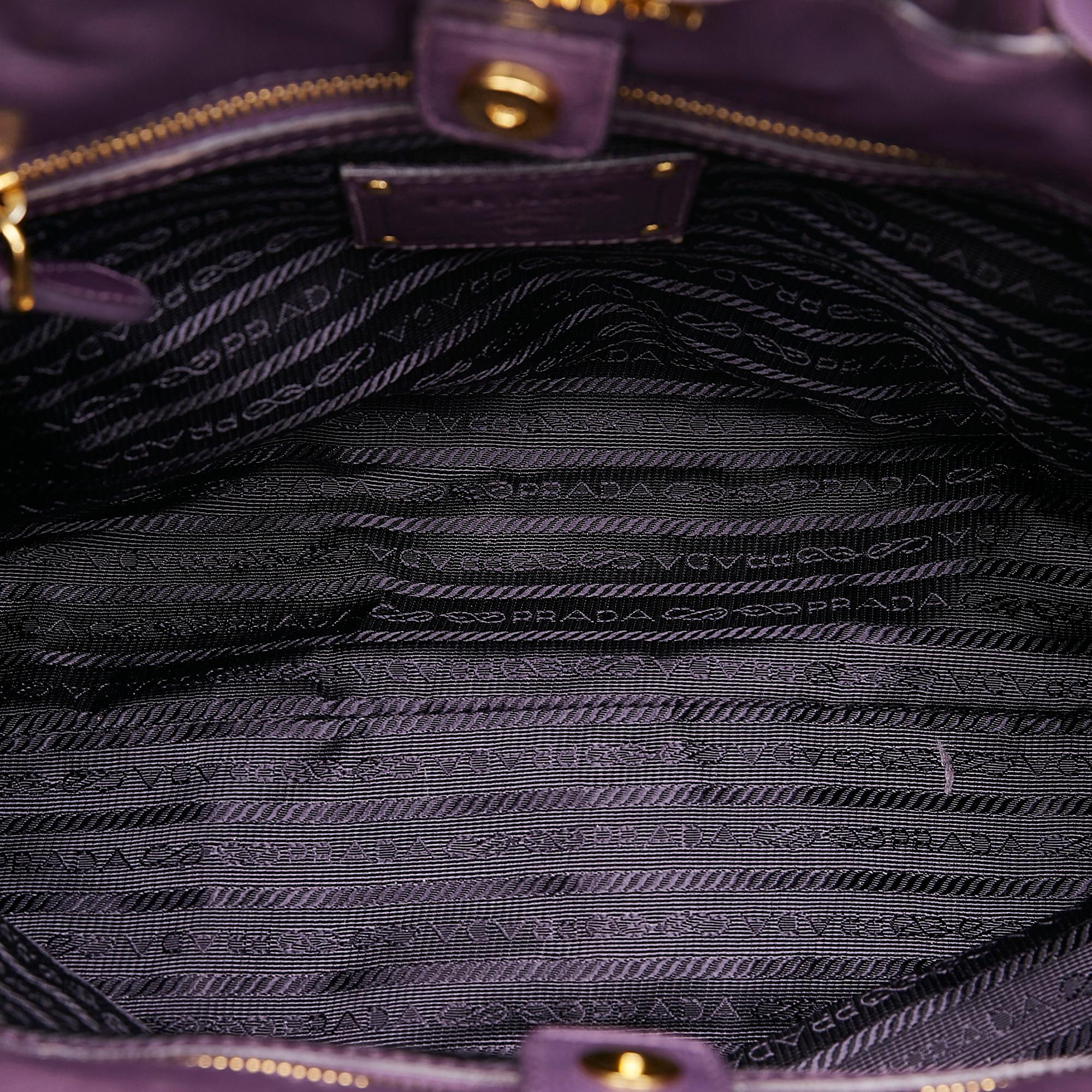 Prada Ruffled Tessuto Tote Bag (SHG-27502)