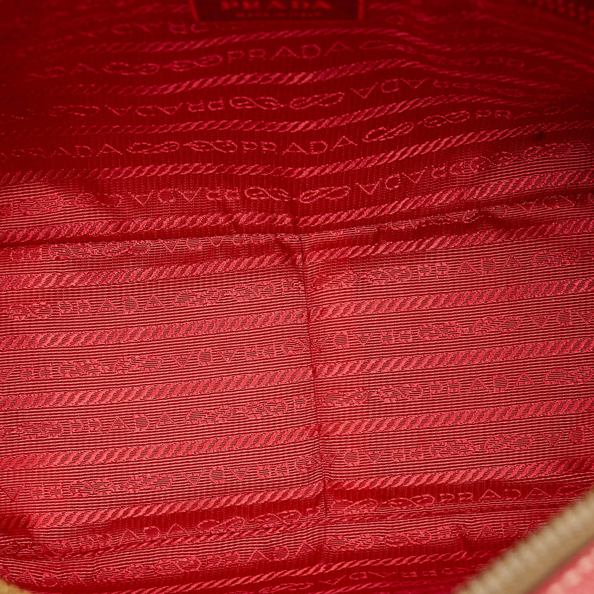 Prada Saffiano Bauletto Handbag (SHG-28801)