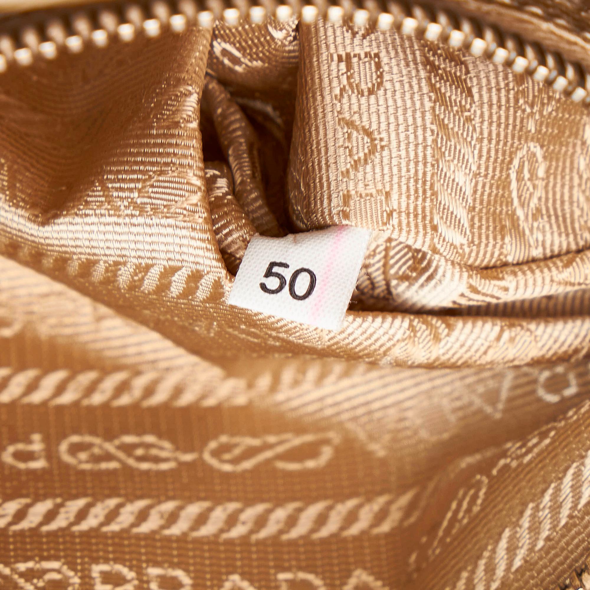 Prada Saffiano Bauletto Handbag (SHG-29231)