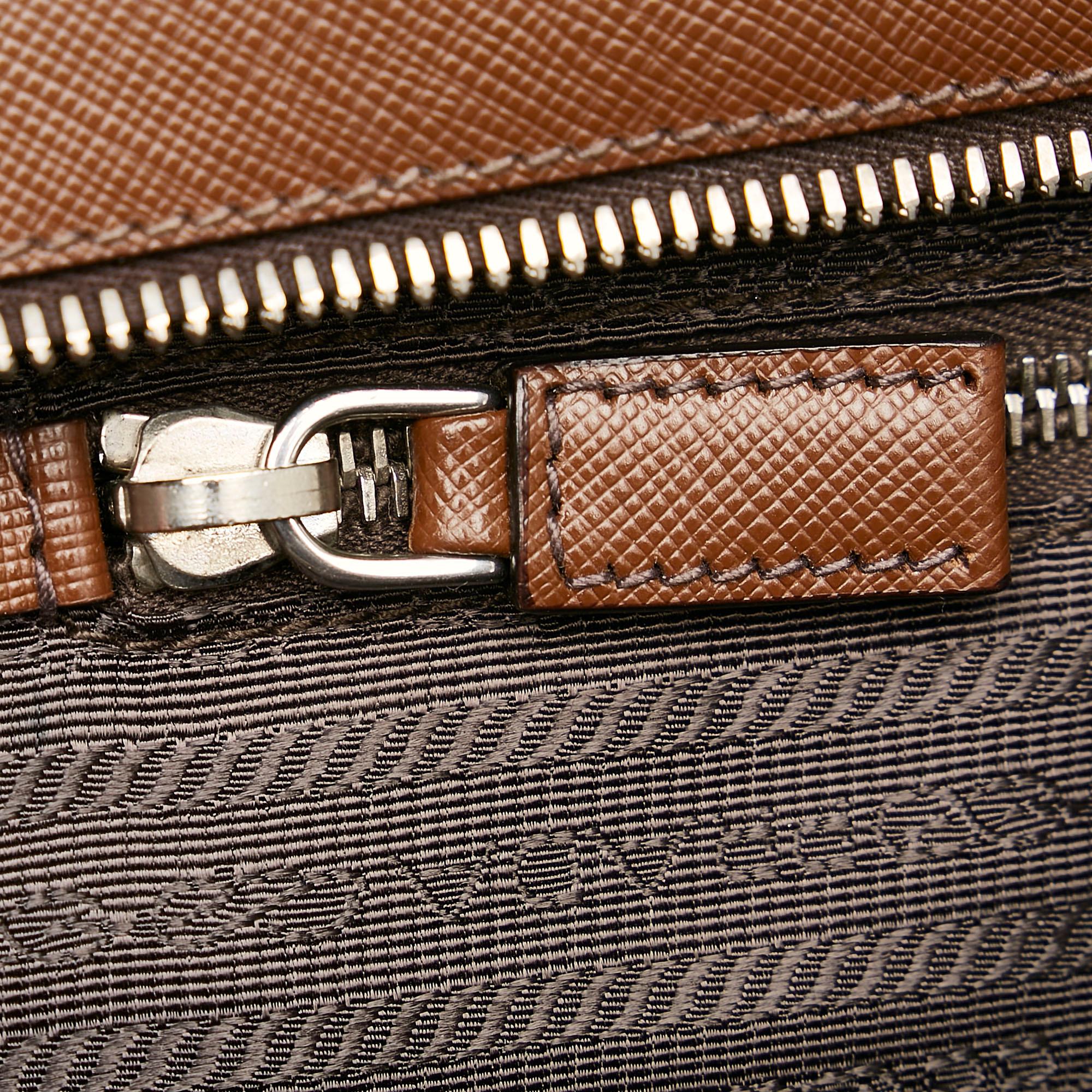 Prada Saffiano Bauletto Shoulder Bag (SHG-29087)
