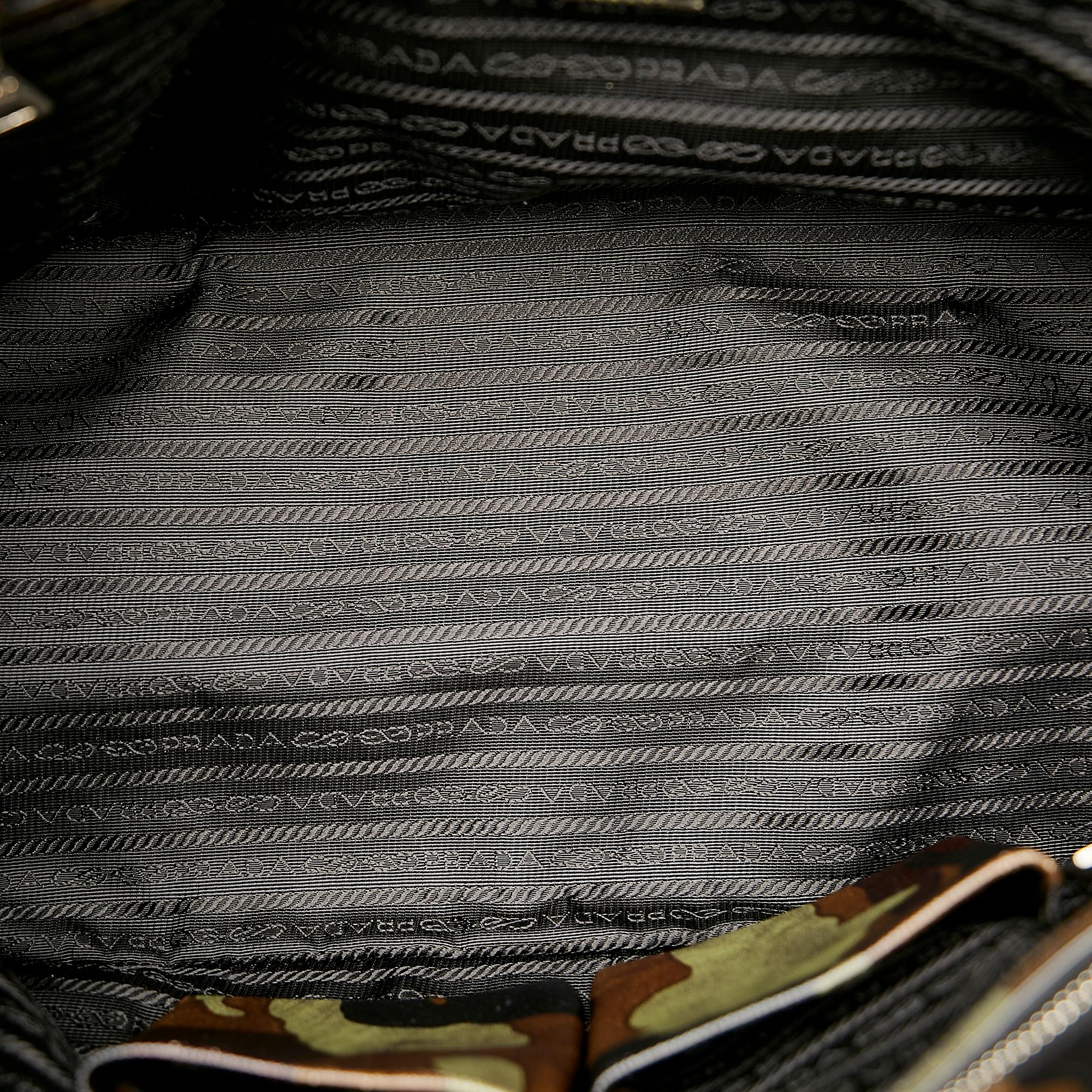 Prada Saffiano Camouflage Satchel (SHG-24651)