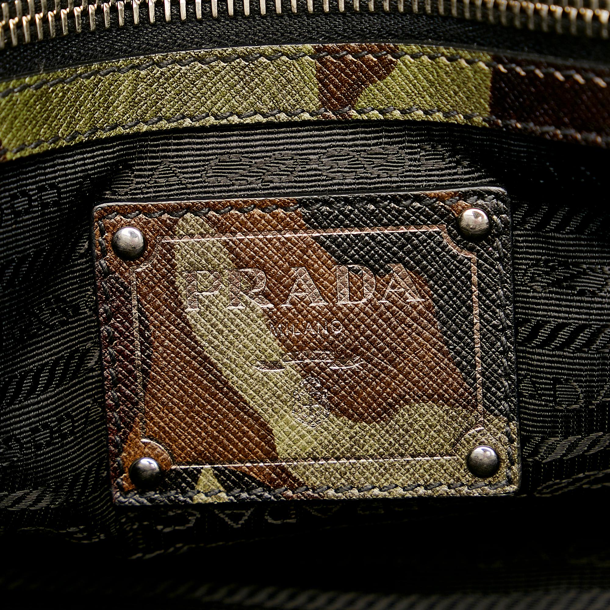 Prada Saffiano Camouflage Satchel (SHG-24651)