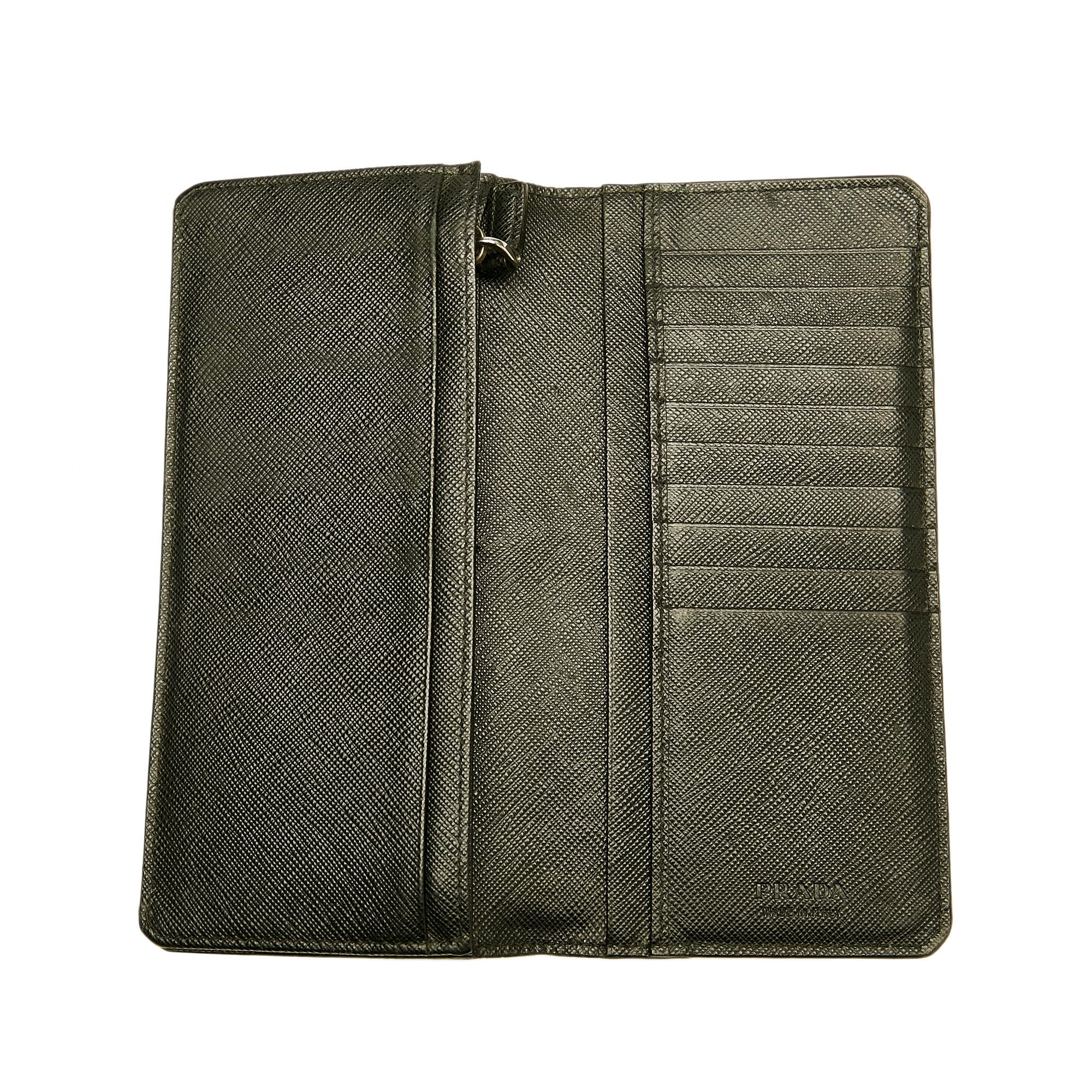 Prada Saffiano Leather Long Wallet (SHG-28726)