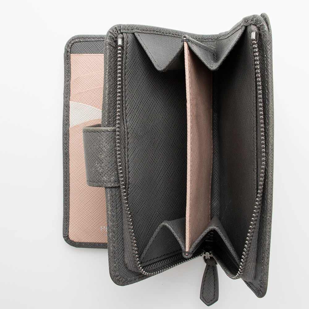 Prada Saffiano Leather Medium Wallet (SHF-13424)