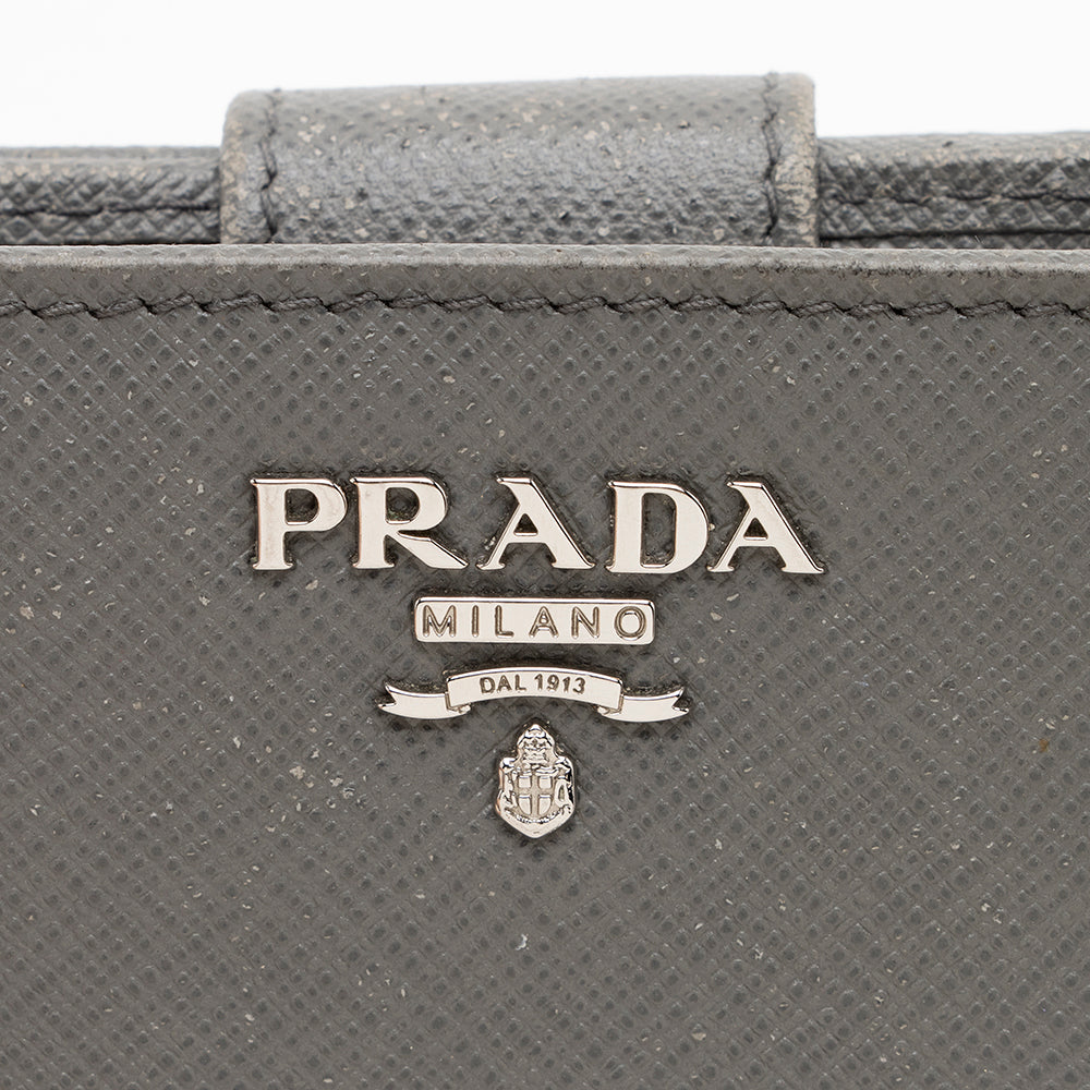 Prada Saffiano Leather Medium Wallet (SHF-13424)
