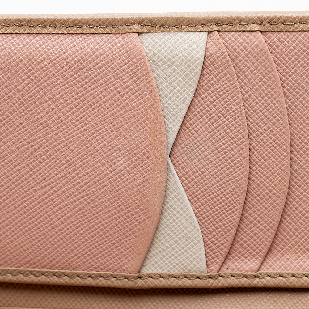 Prada Saffiano Leather Medium Wallet (SHF-15552)