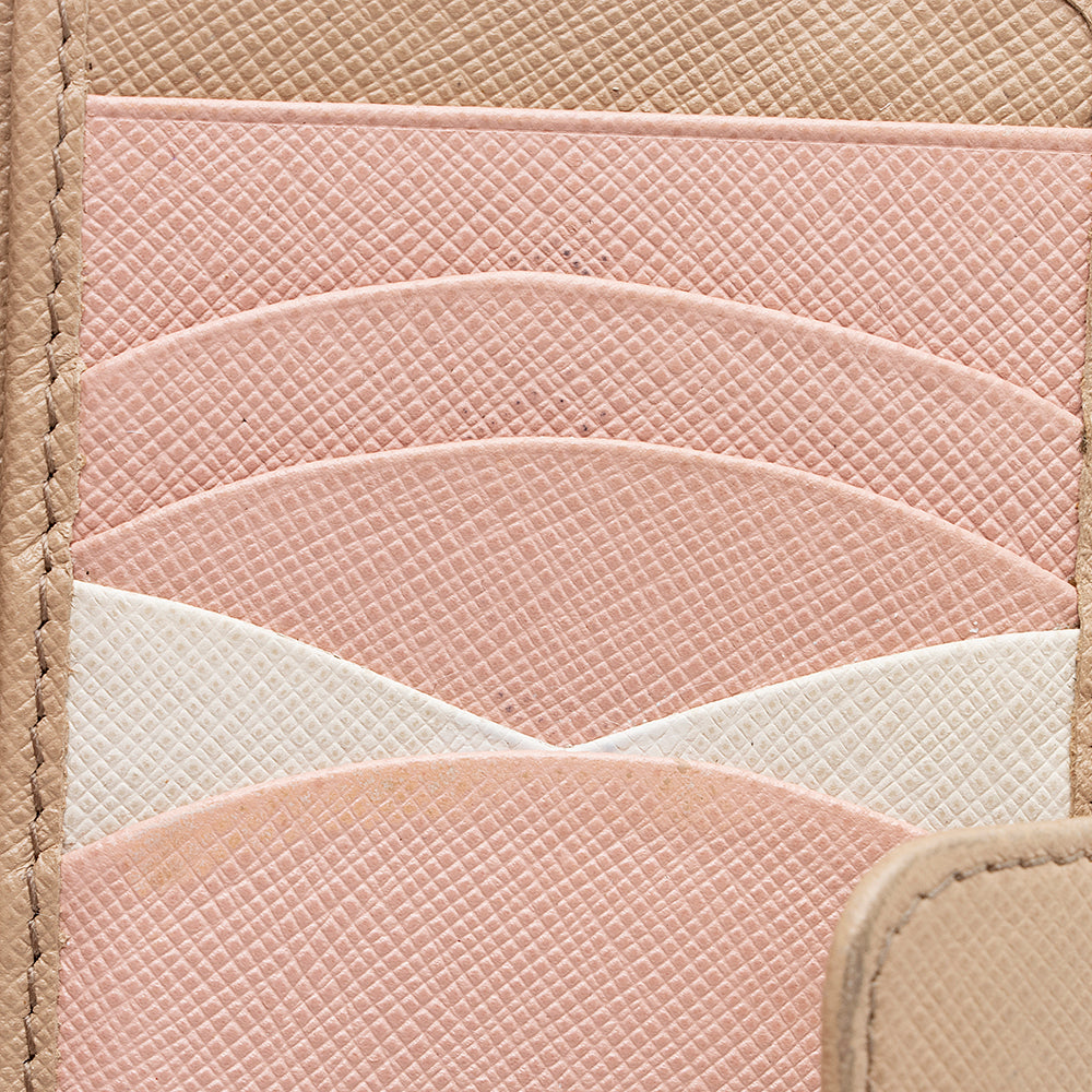 Prada Saffiano Leather Medium Wallet (SHF-15552)