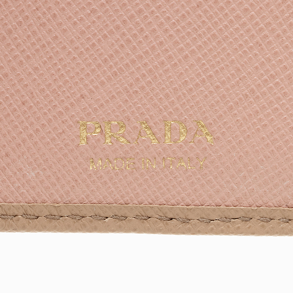 Prada Saffiano Leather Medium Wallet (SHF-15552)