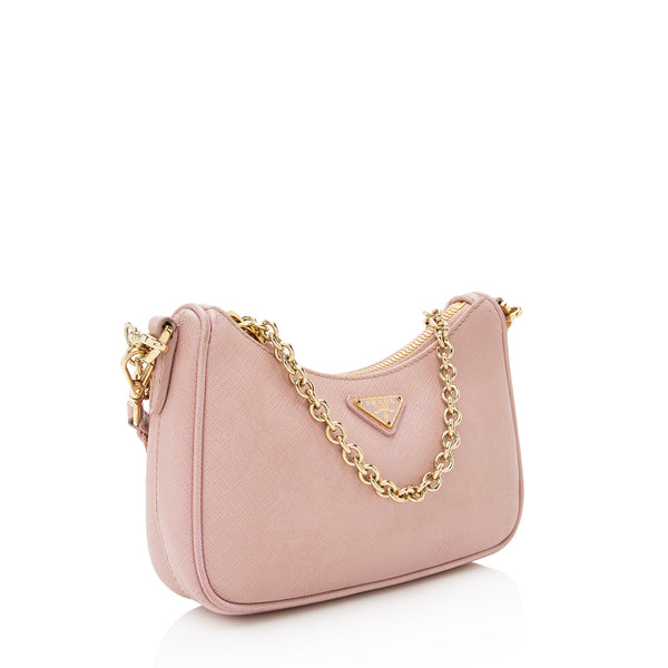 Shop Prada Saffiano Leather Handbag