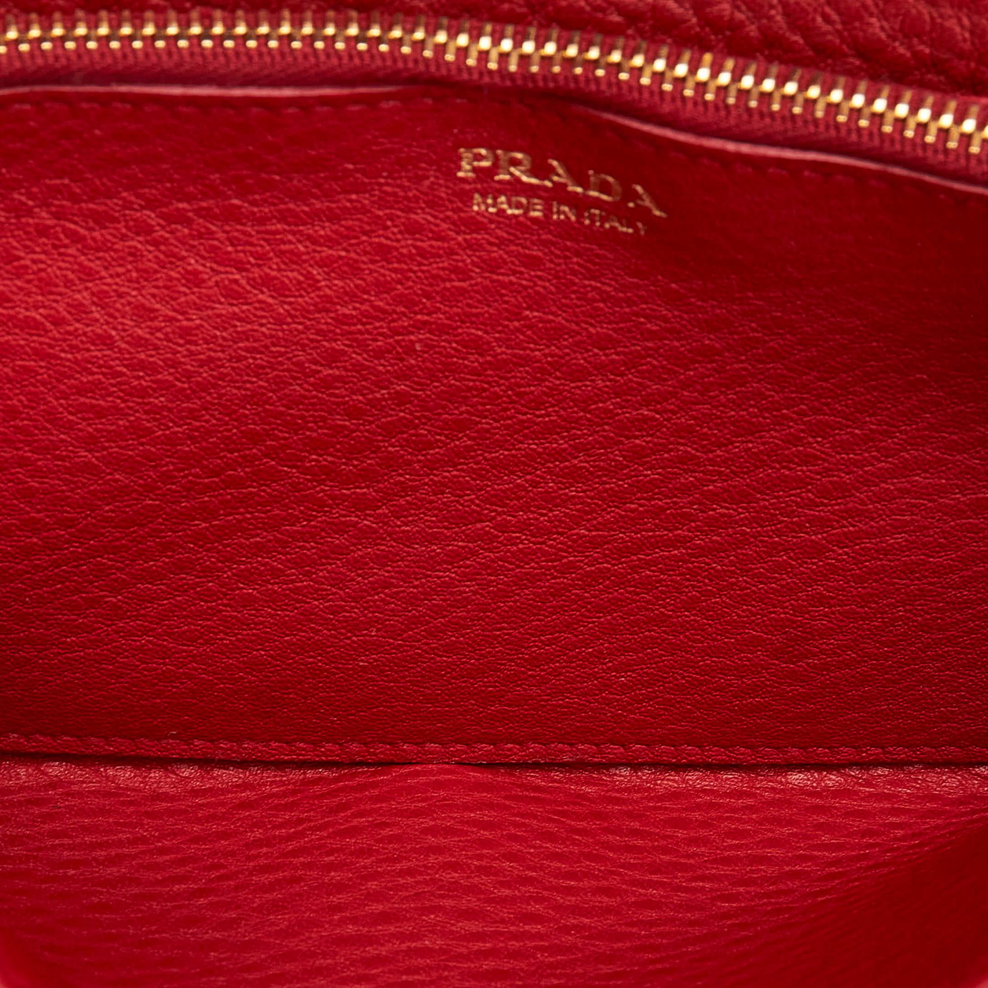 Prada Saffiano Leather Wallet on Chain (SHG-28665)