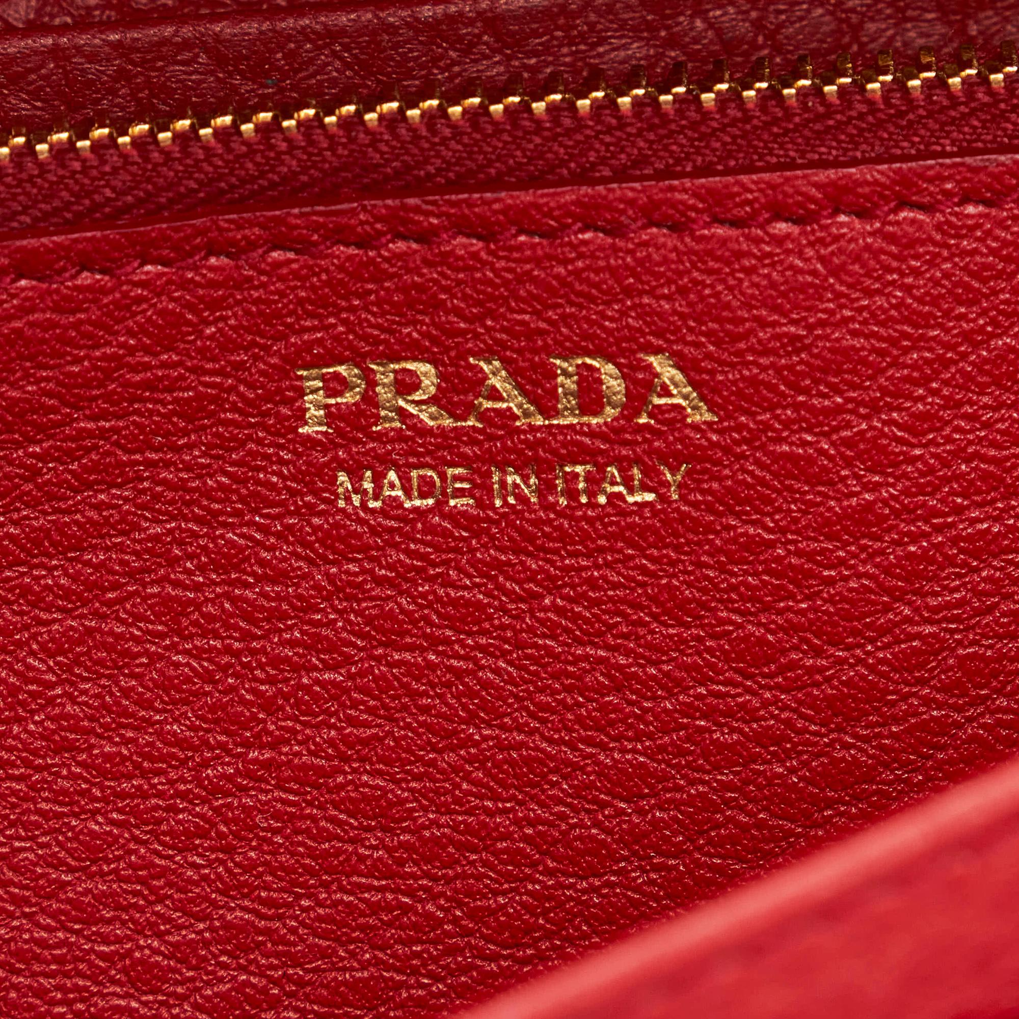 Prada Saffiano Leather Wallet on Chain (SHG-28665)