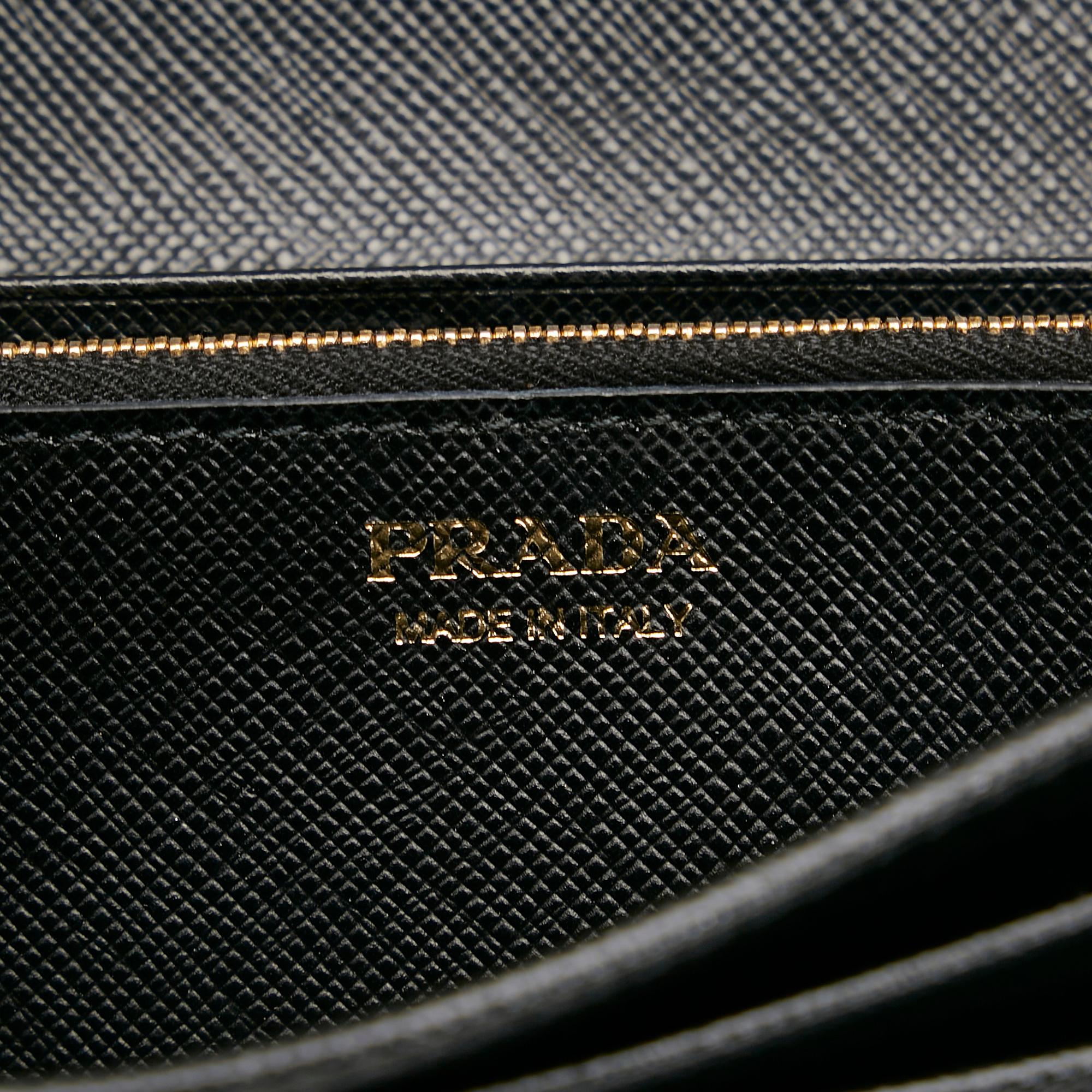 Prada Saffiano Lux Continental Wallet (SHG-36970)