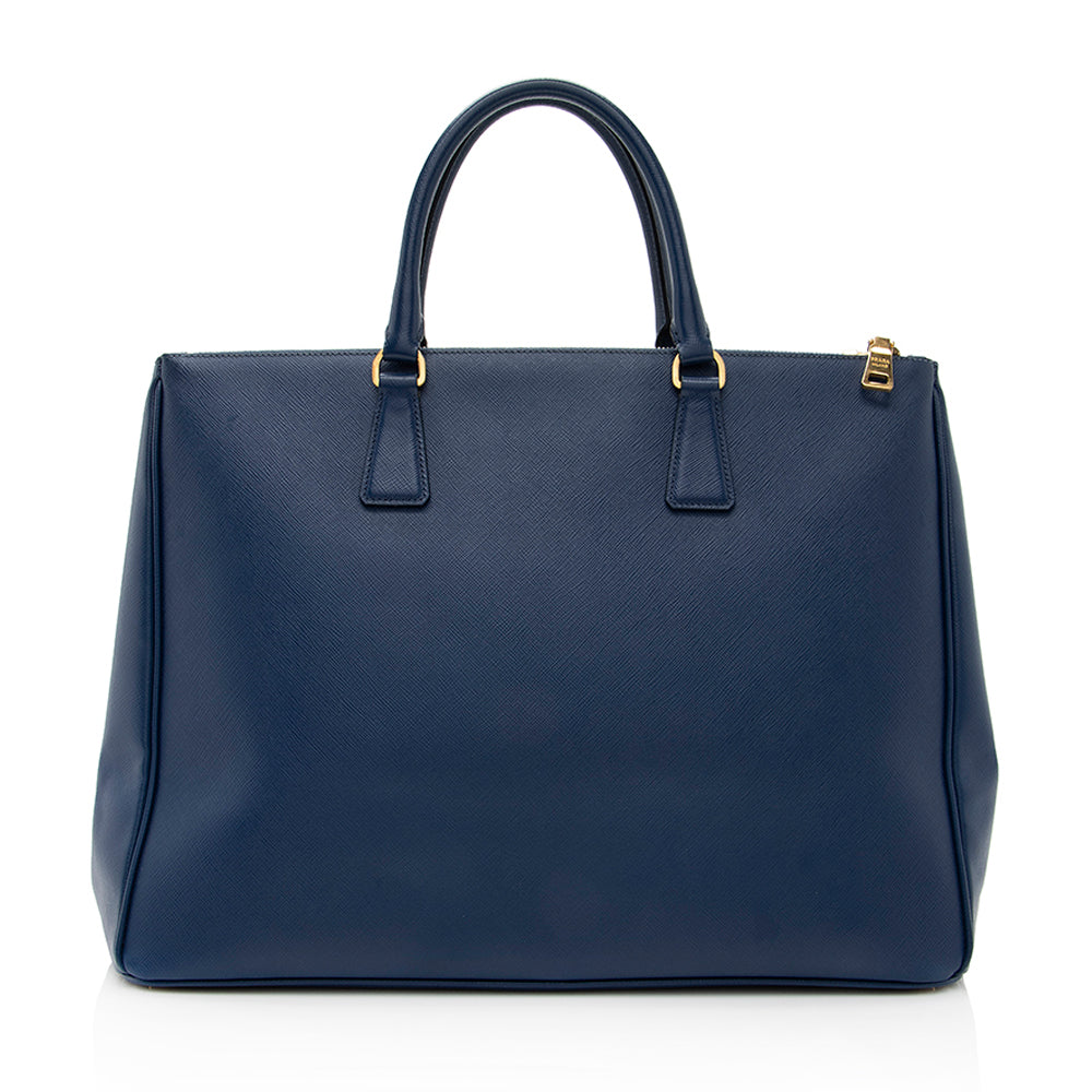 Prada Saffiano Lux Double-Zip Large Tote (SHF-19320)