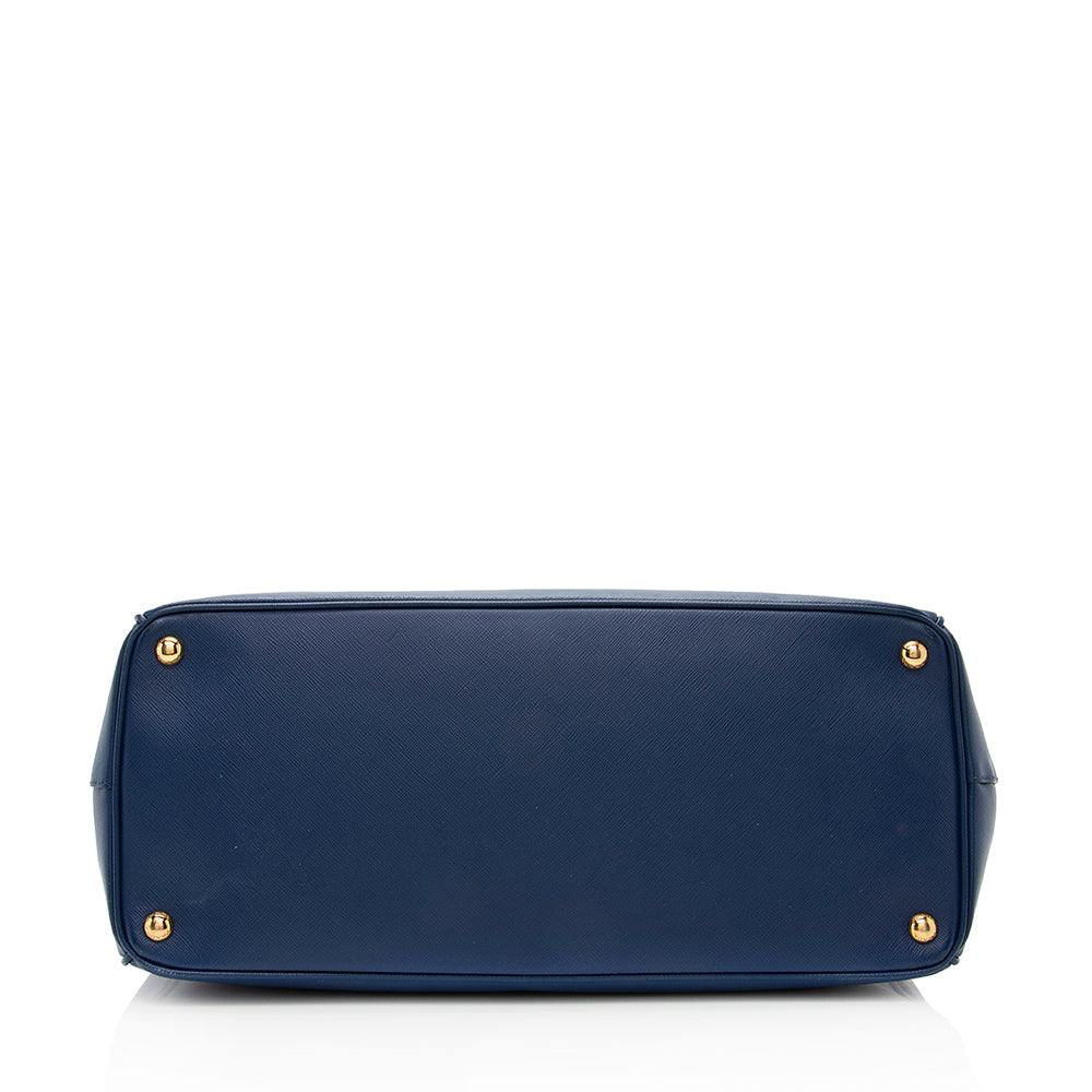Prada Saffiano Lux Double-Zip Large Tote (SHF-19320)