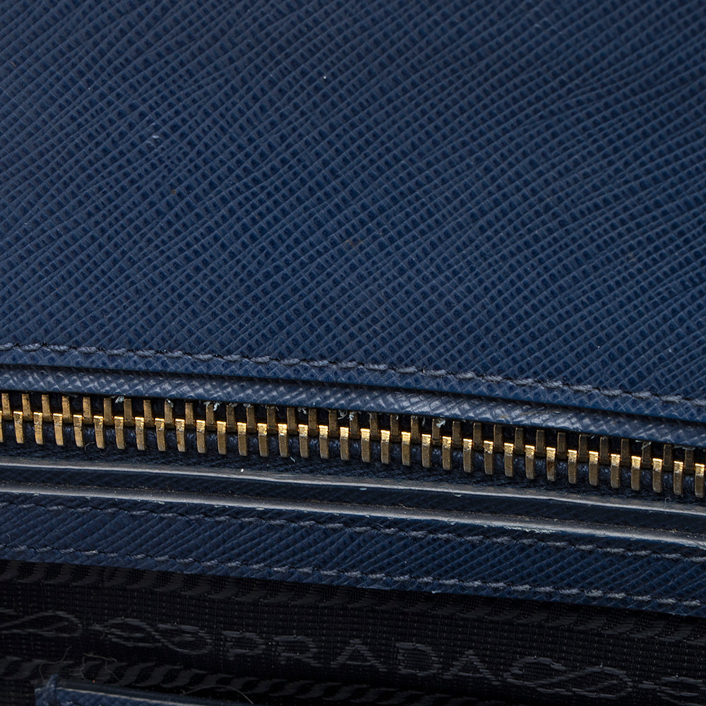 Prada Saffiano Lux Double-Zip Large Tote (SHF-19320)