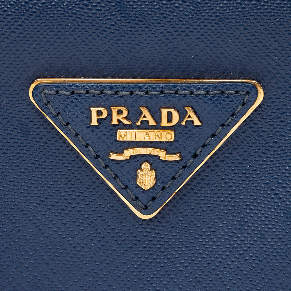 Prada Saffiano Lux Double-Zip Large Tote (SHF-19320)