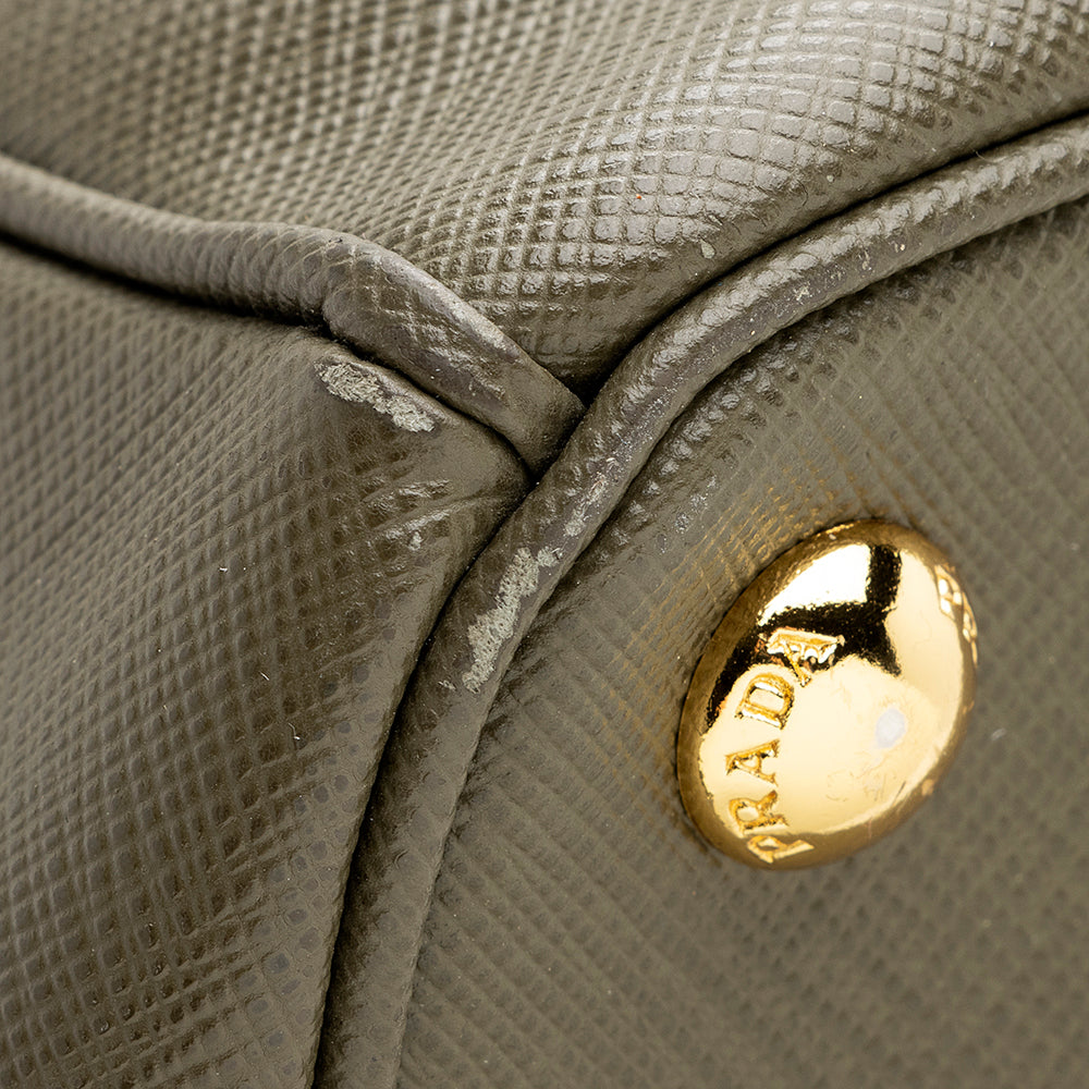 Prada Saffiano Lux Double-Zip Large Tote (SHF-19891)