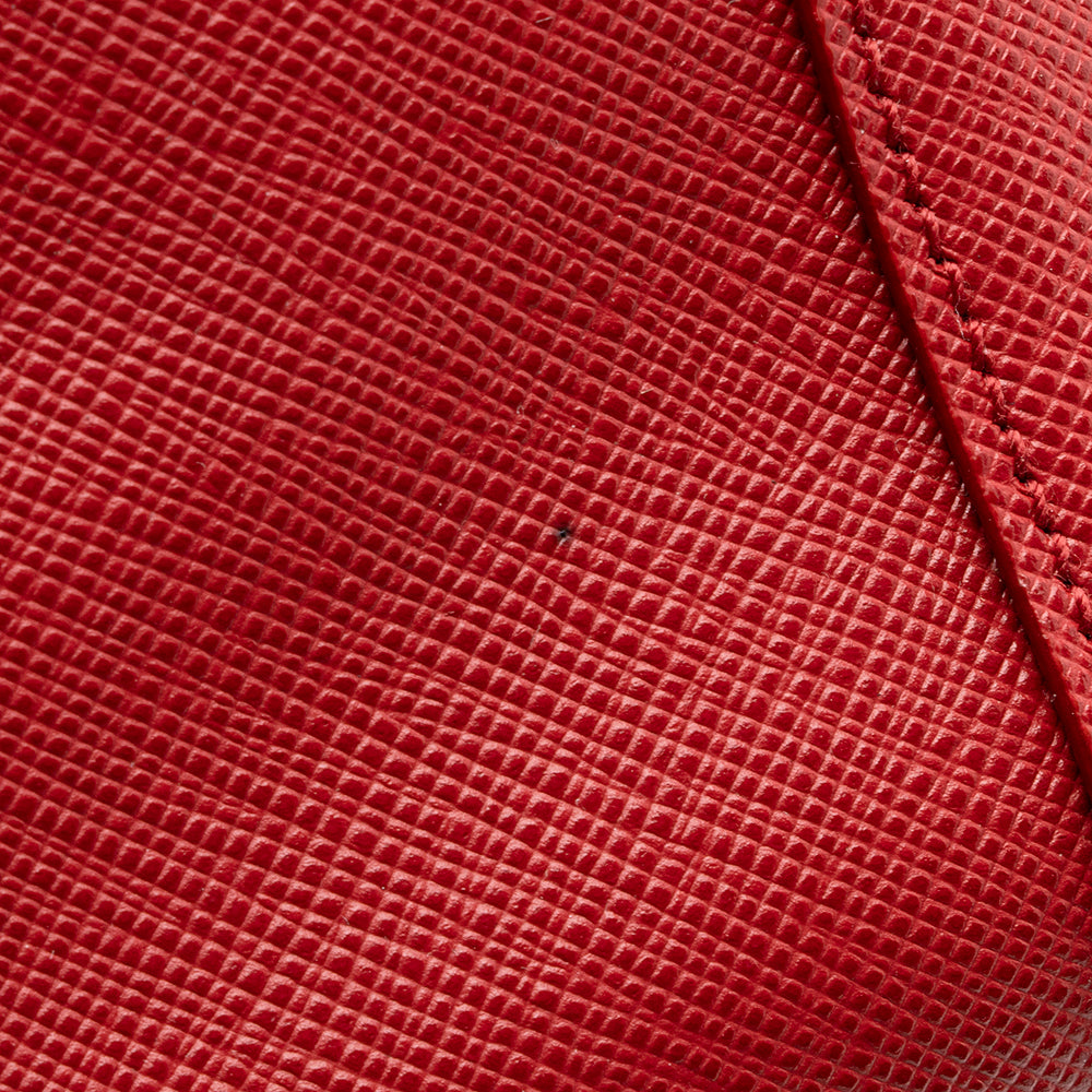 Prada Saffiano Lux Double-Zip Medium Tote (SHF-19790)