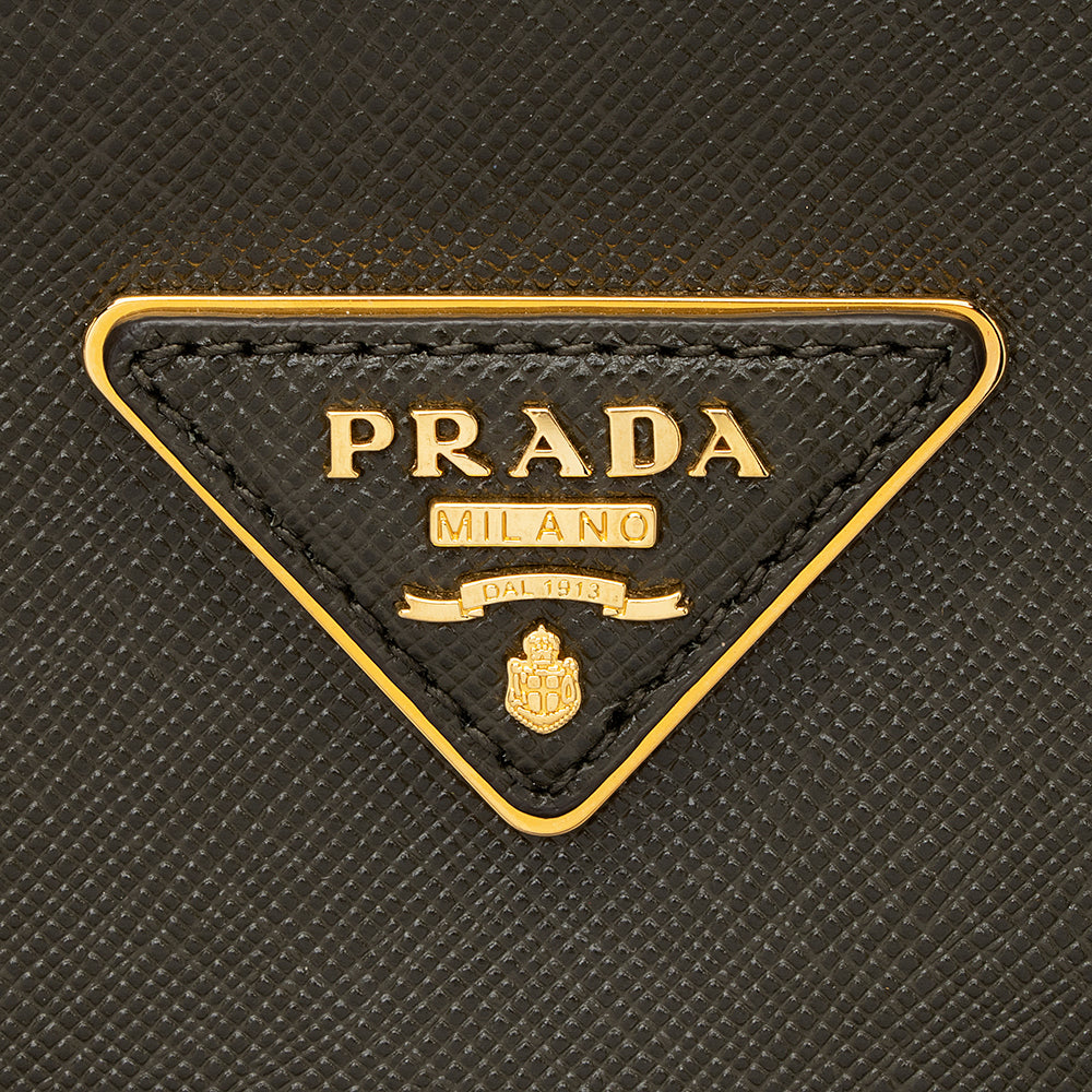 Prada Saffiano Lux Double-Zip Large Tote (SHF-19762)
