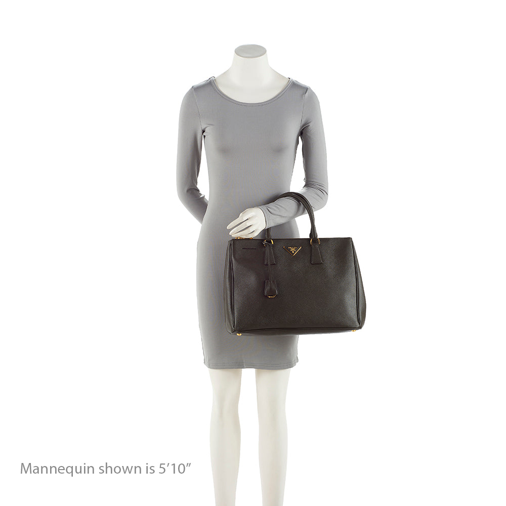Prada Saffiano Lux Double-Zip Large Tote (SHF-19762)