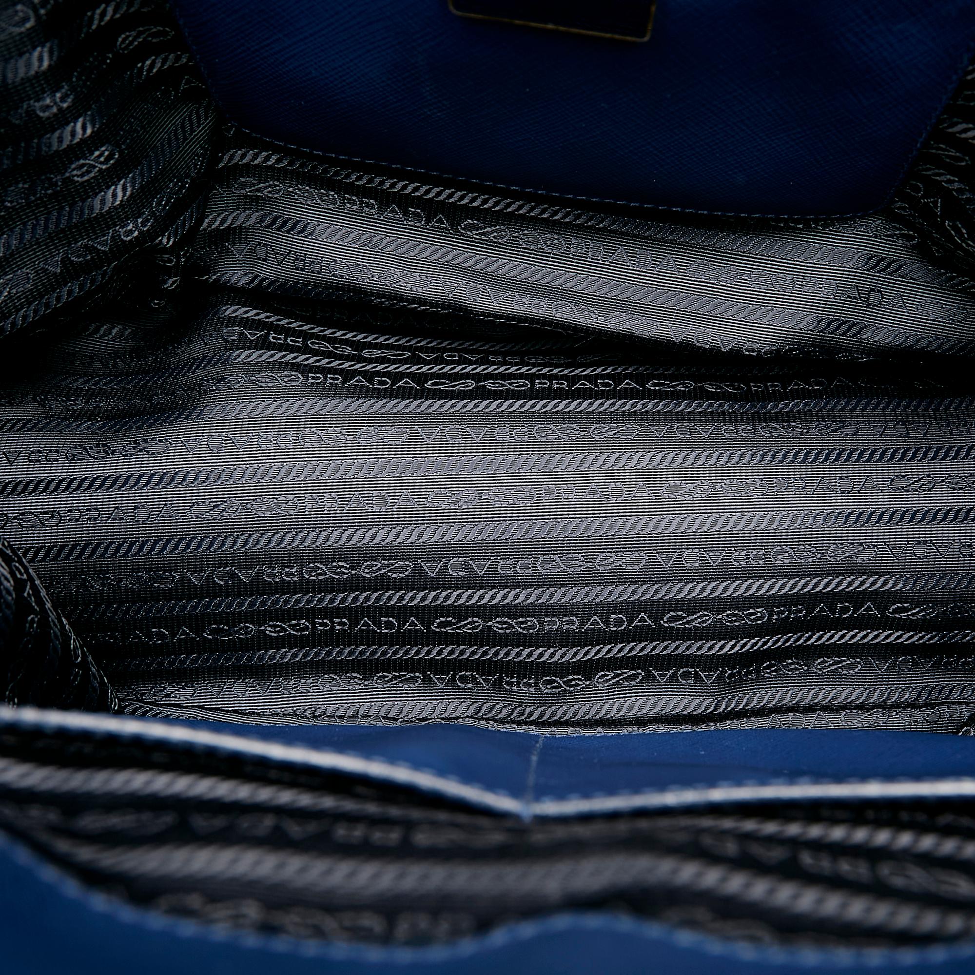 Prada Saffiano Lux Galleria Double Zip Satchel (SHG-34049)