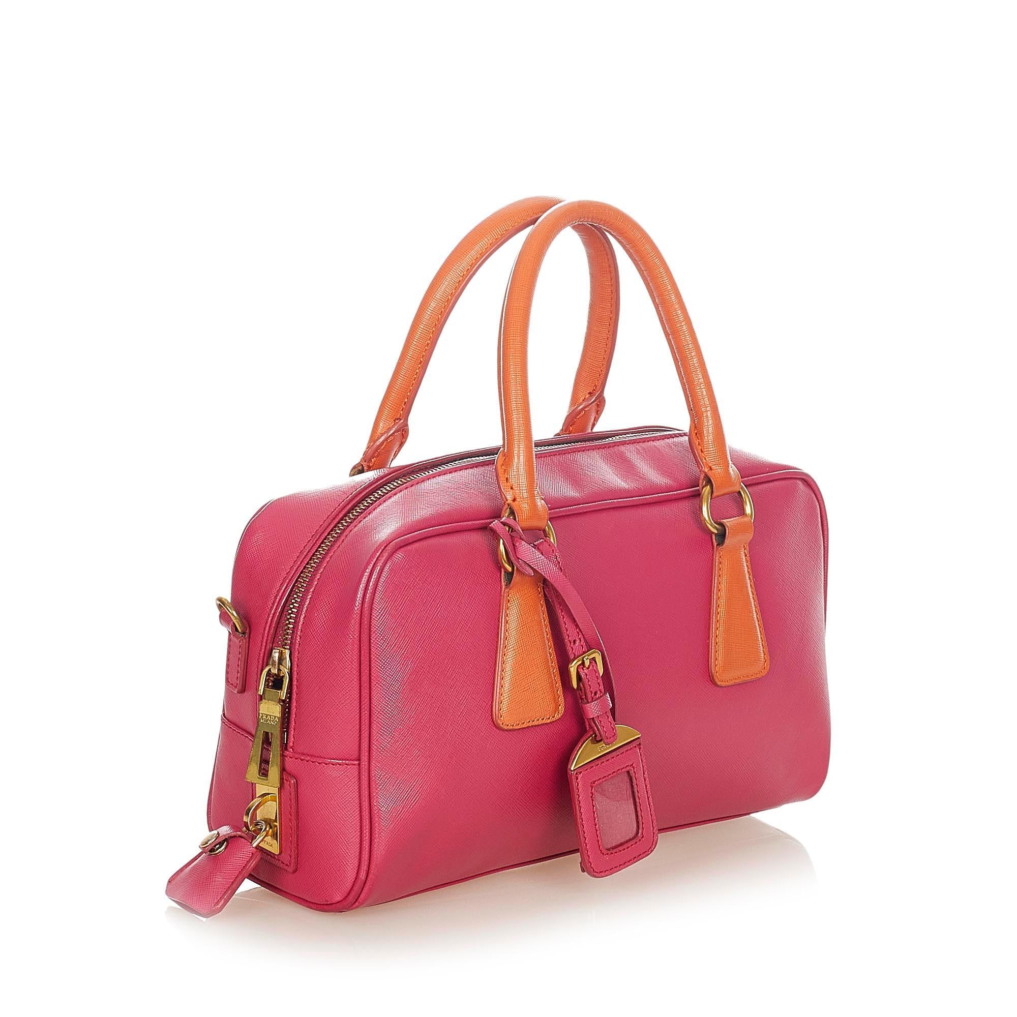 Prada Saffiano Lux Galleria Satchel (SHG-31649)