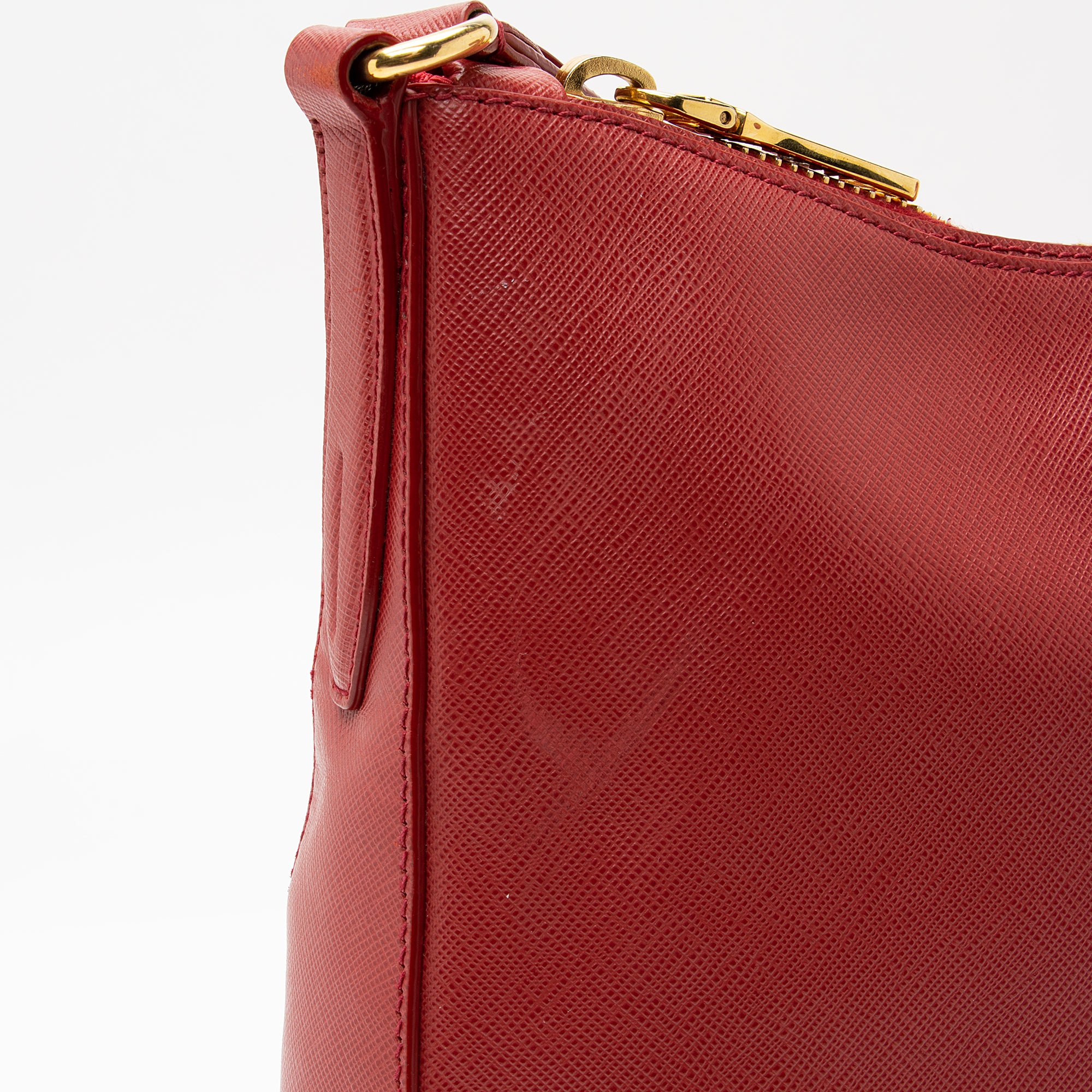 Prada Saffiano Lux Zip Medium Hobo (SHF-22986)