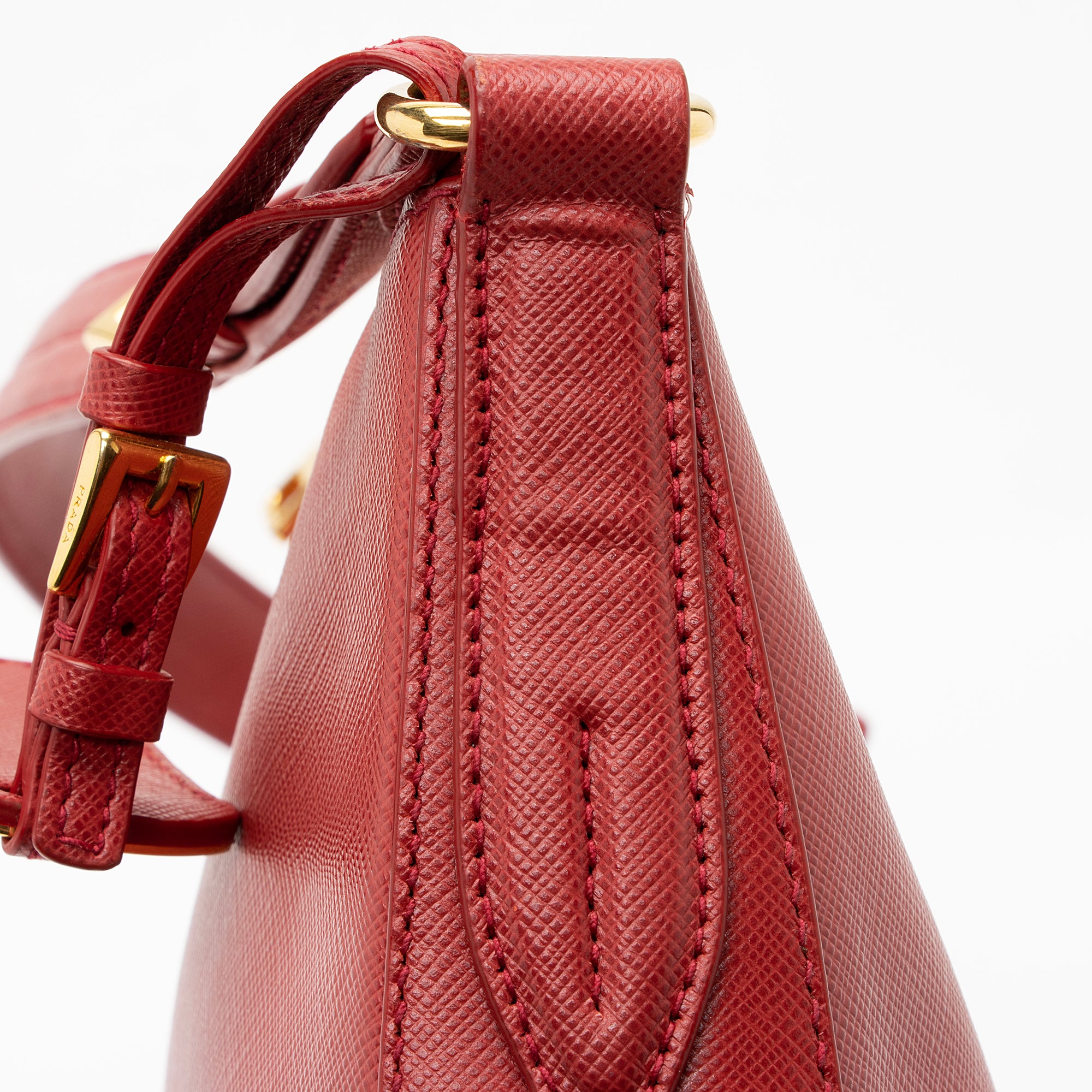 Prada Saffiano Lux Zip Medium Hobo (SHF-22986)