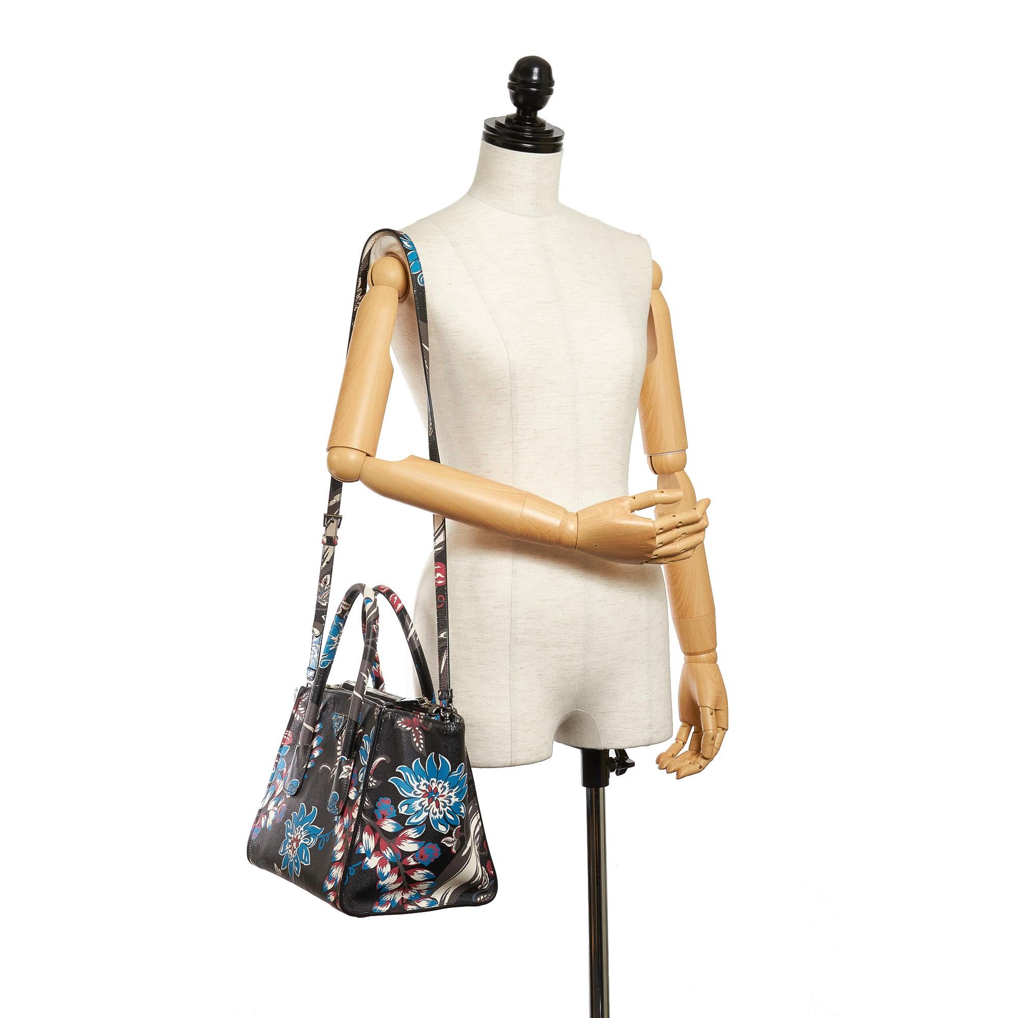 Prada Saffiano Twin Pocket Satchel (SHG-30213)