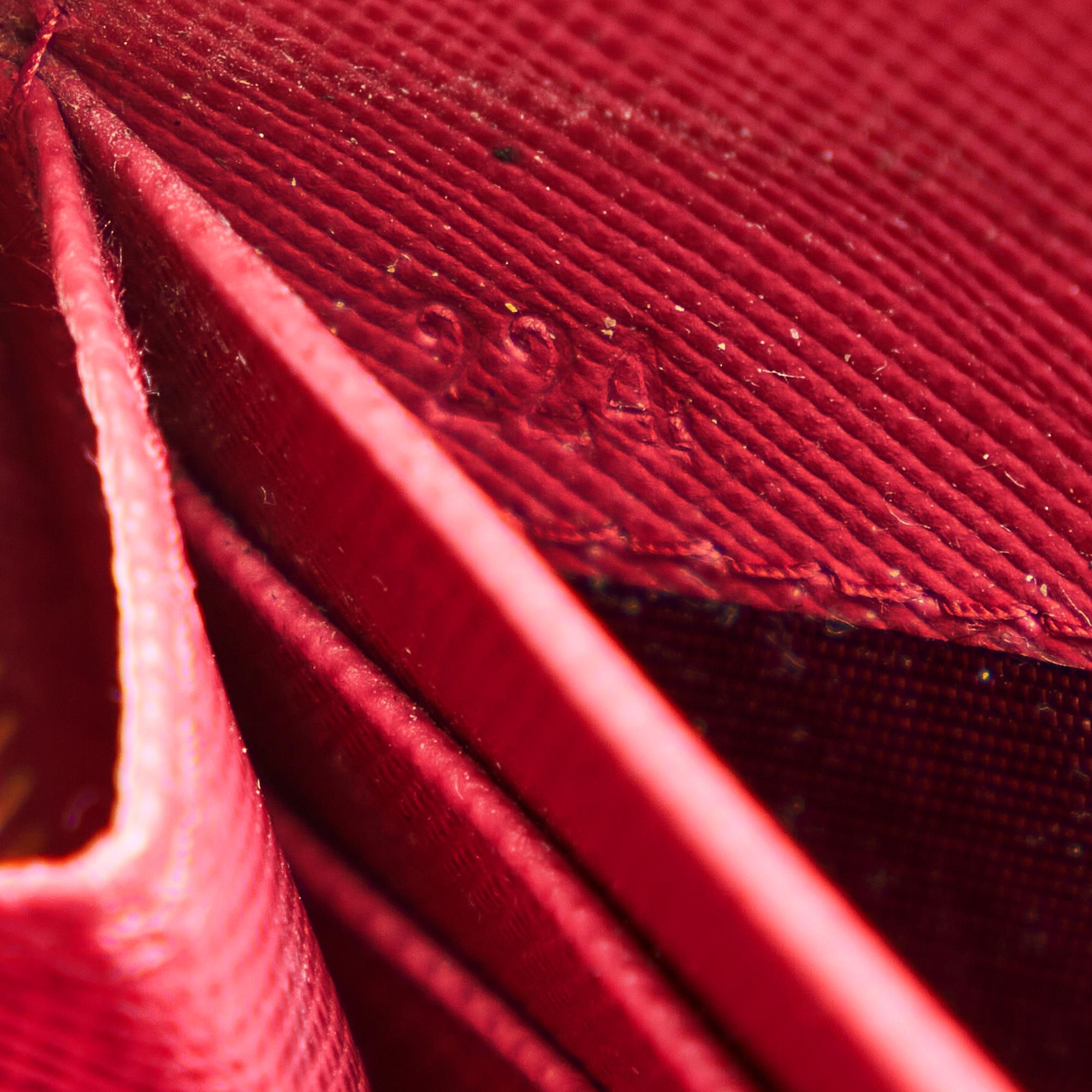 Prada Saffiano Zip Around Wallet (SHG-25251)