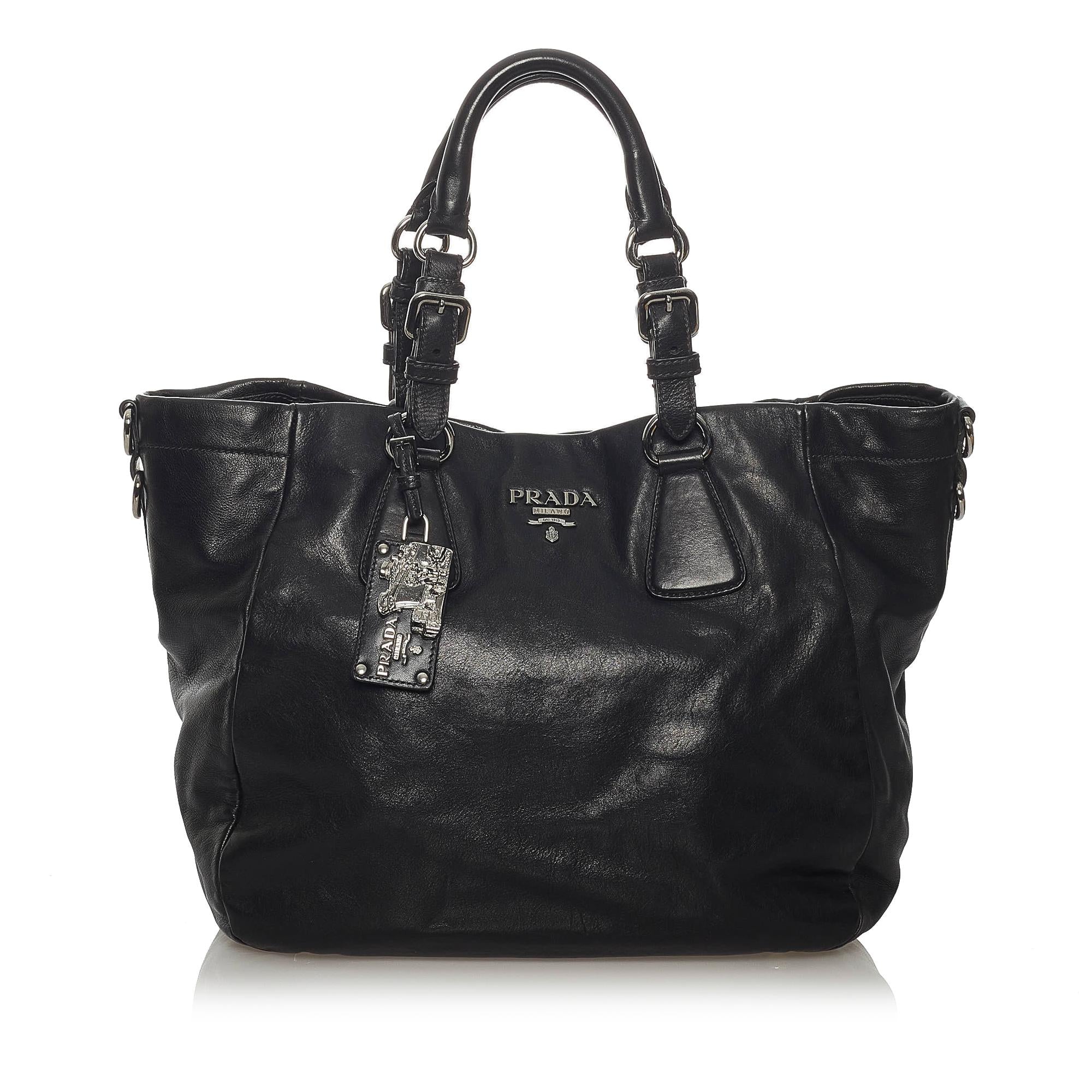 Prada Soft Calf Leather Satchel (SHG-28741)