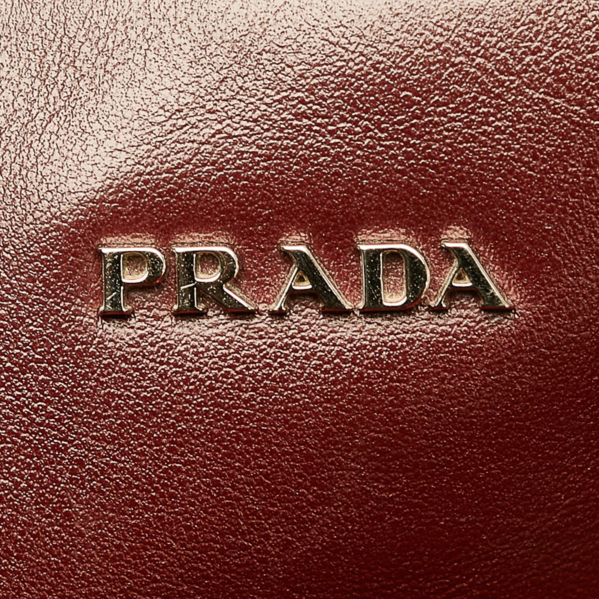 Prada Soft Calf Leather Tote Bag (SHG-28734)