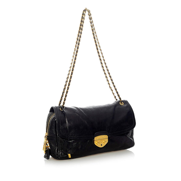 Prada Leather Shoulder Bag (SHG-25545) – LuxeDH