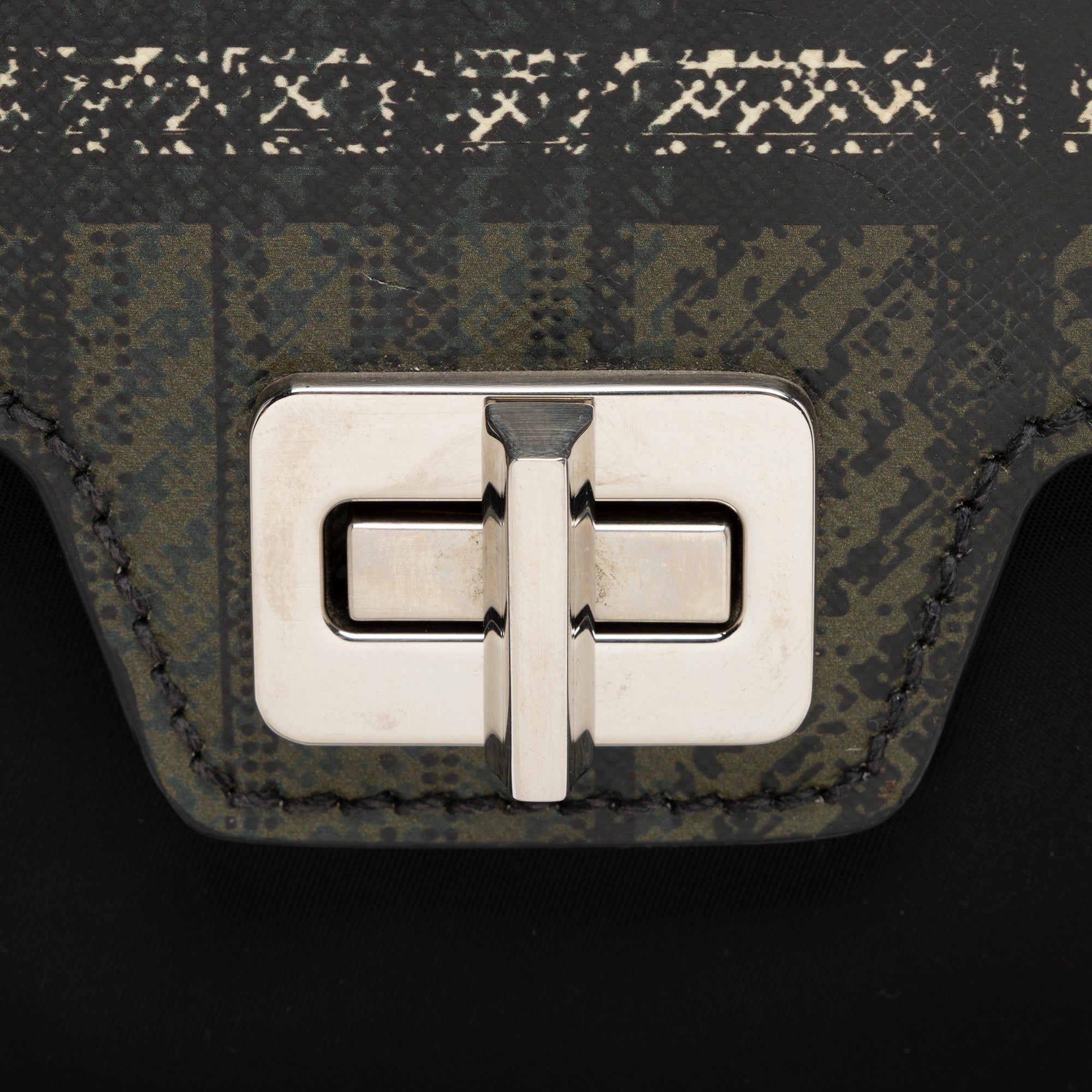 Prada Tartan Saffiano Tessuto Mini Satchel (SHF-RCtTdy)