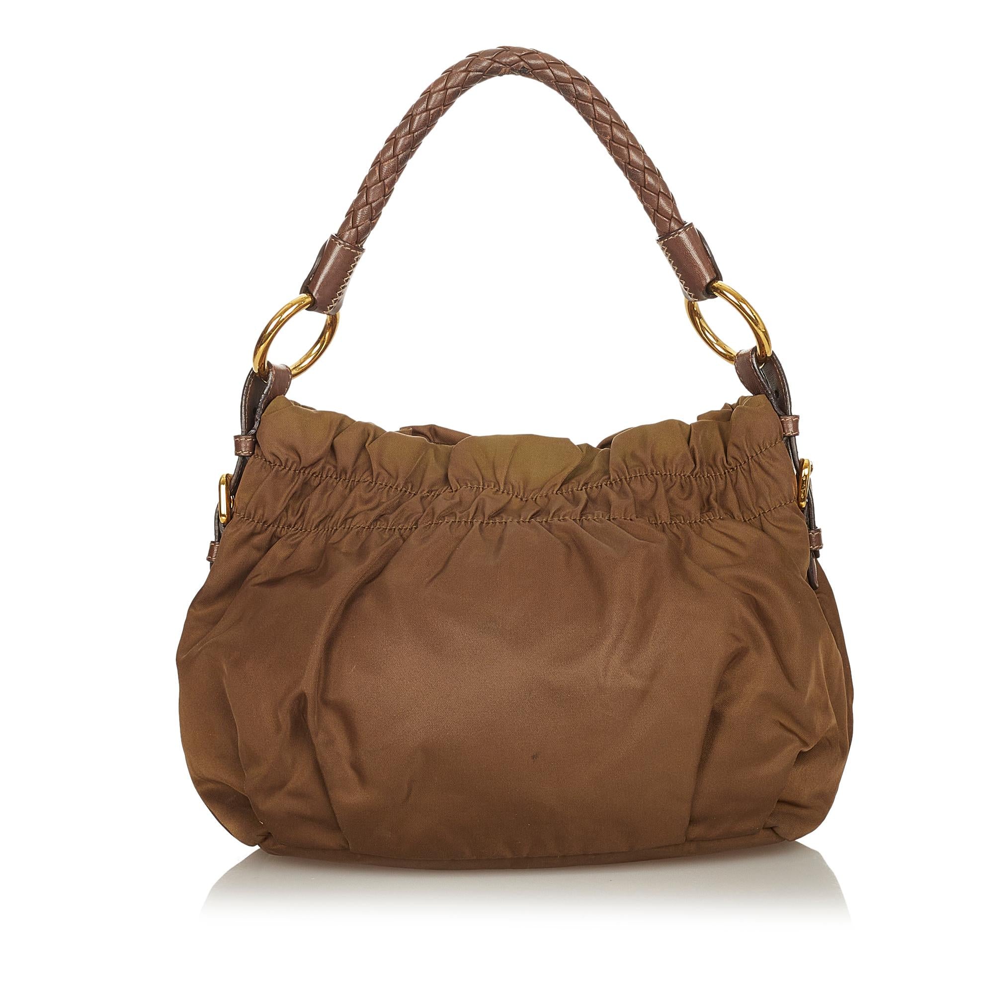 Prada Tessuto Bow Shoulder Bag (SHG-26356)