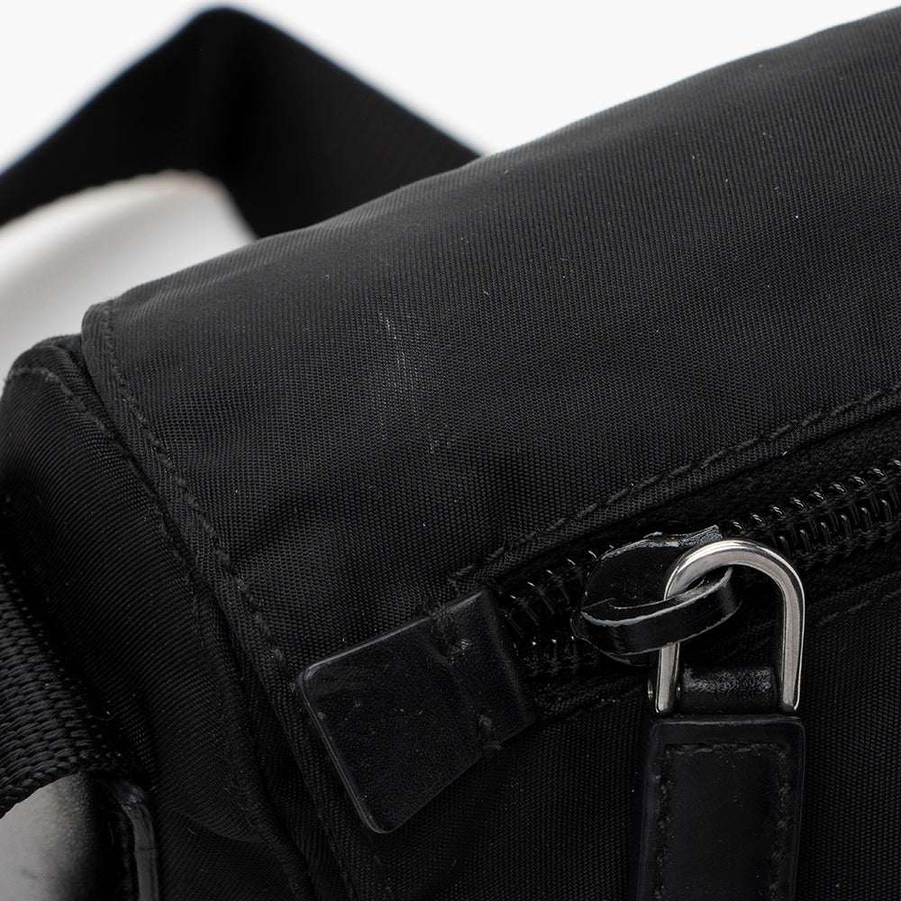 Prada Tessuto Buckle Messenger Bag (SHF-17556)