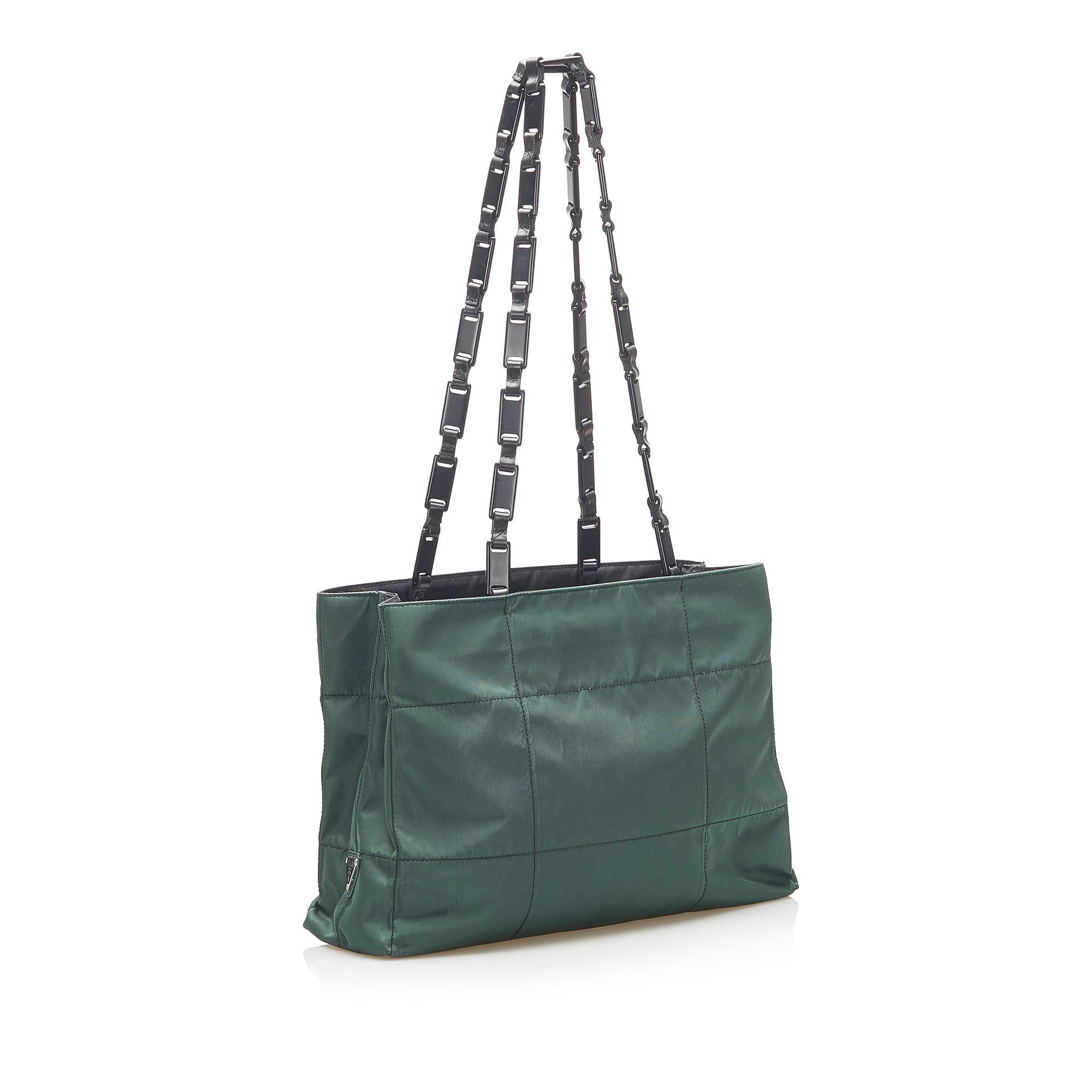 Prada Tessuto Chain Shoulder Bag (SHG-22320)