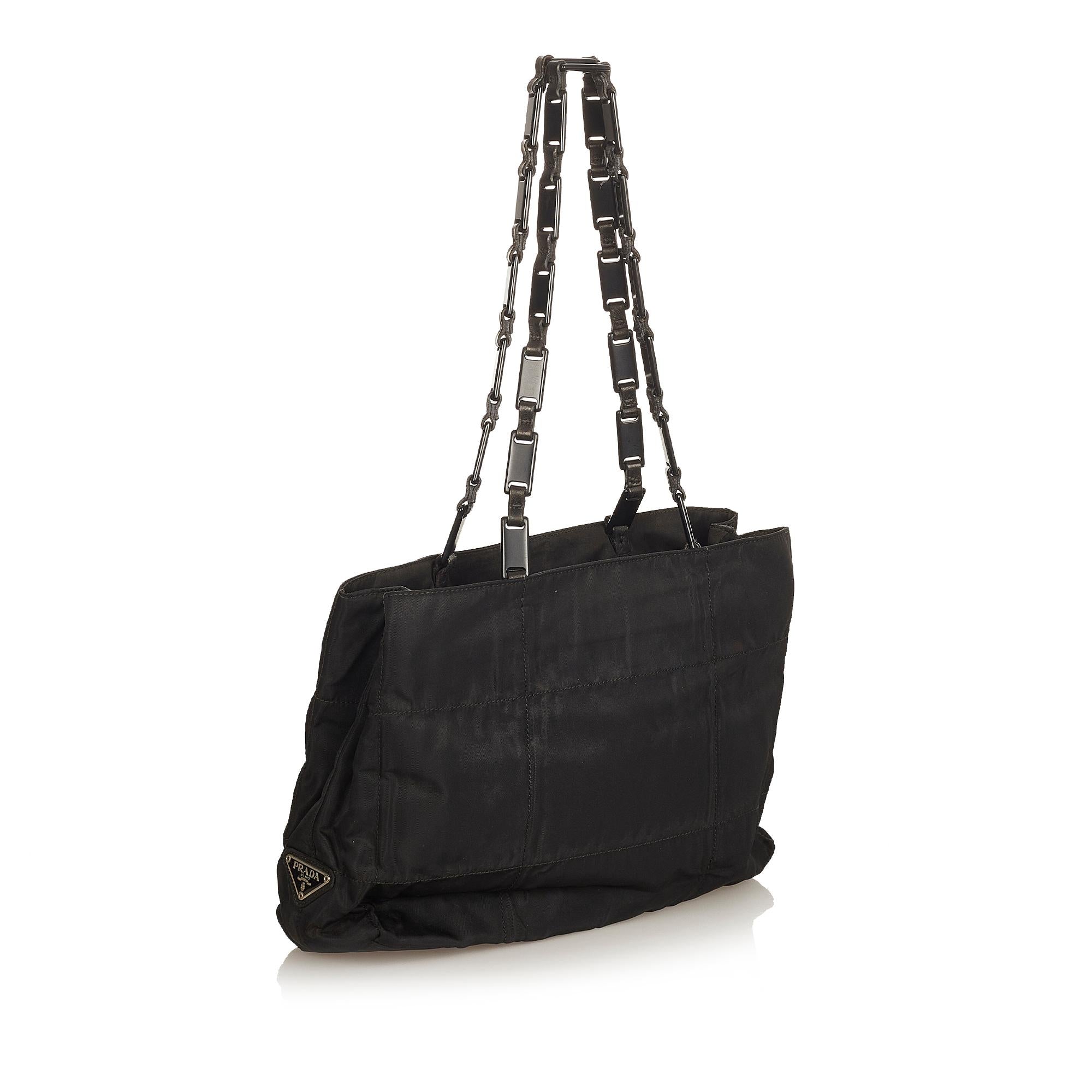 Prada Tessuto Chain Shoulder Bag (SHG-31561)