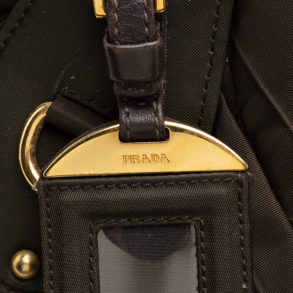 Prada Tessuto Chevron Quilted Tote (SHF-18198)